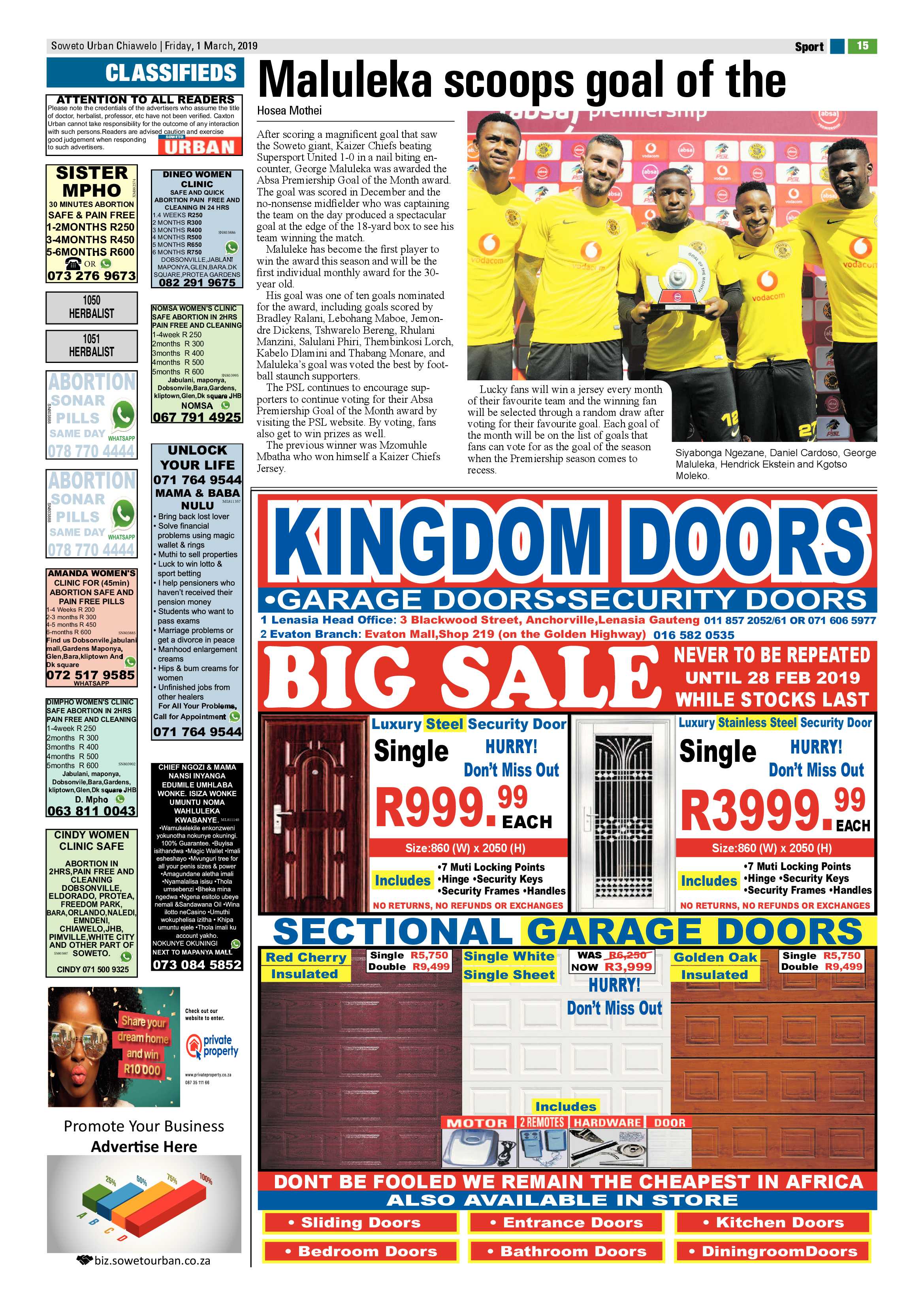 Chiawelo News – March 1, 2019 page 15