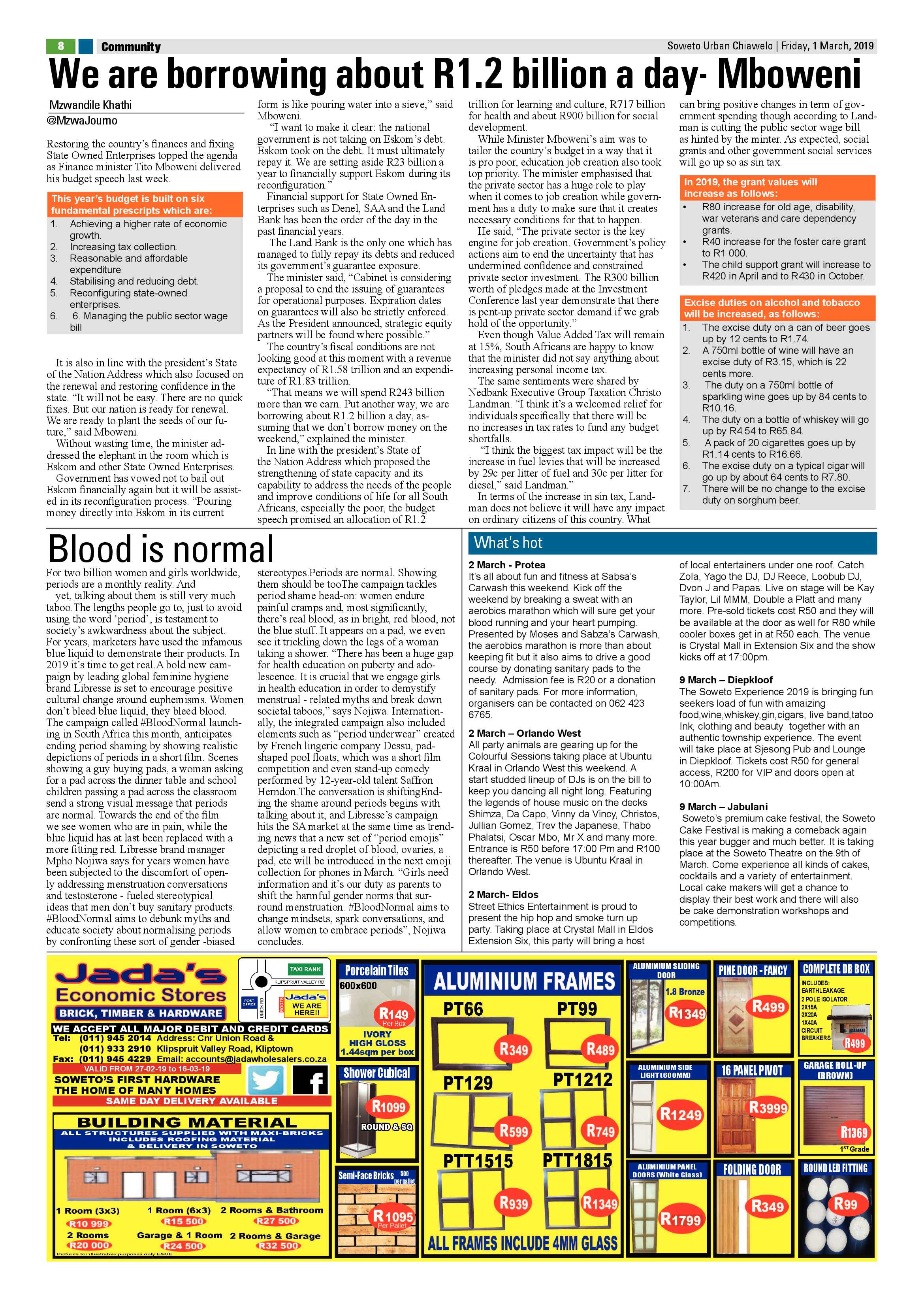 Chiawelo News – March 1, 2019 page 8