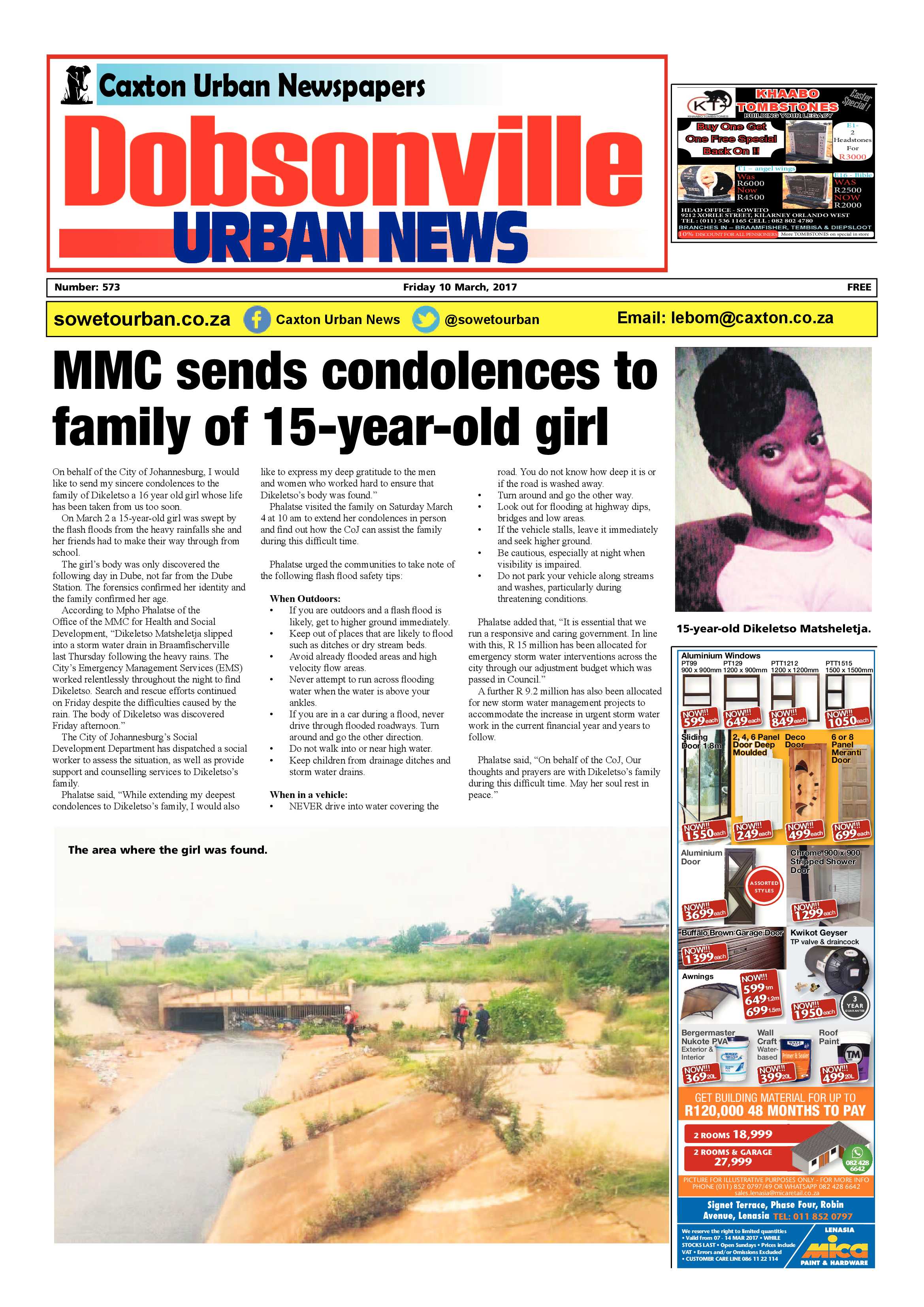 Dobsonville – Feb 2, 2018 issue page 1