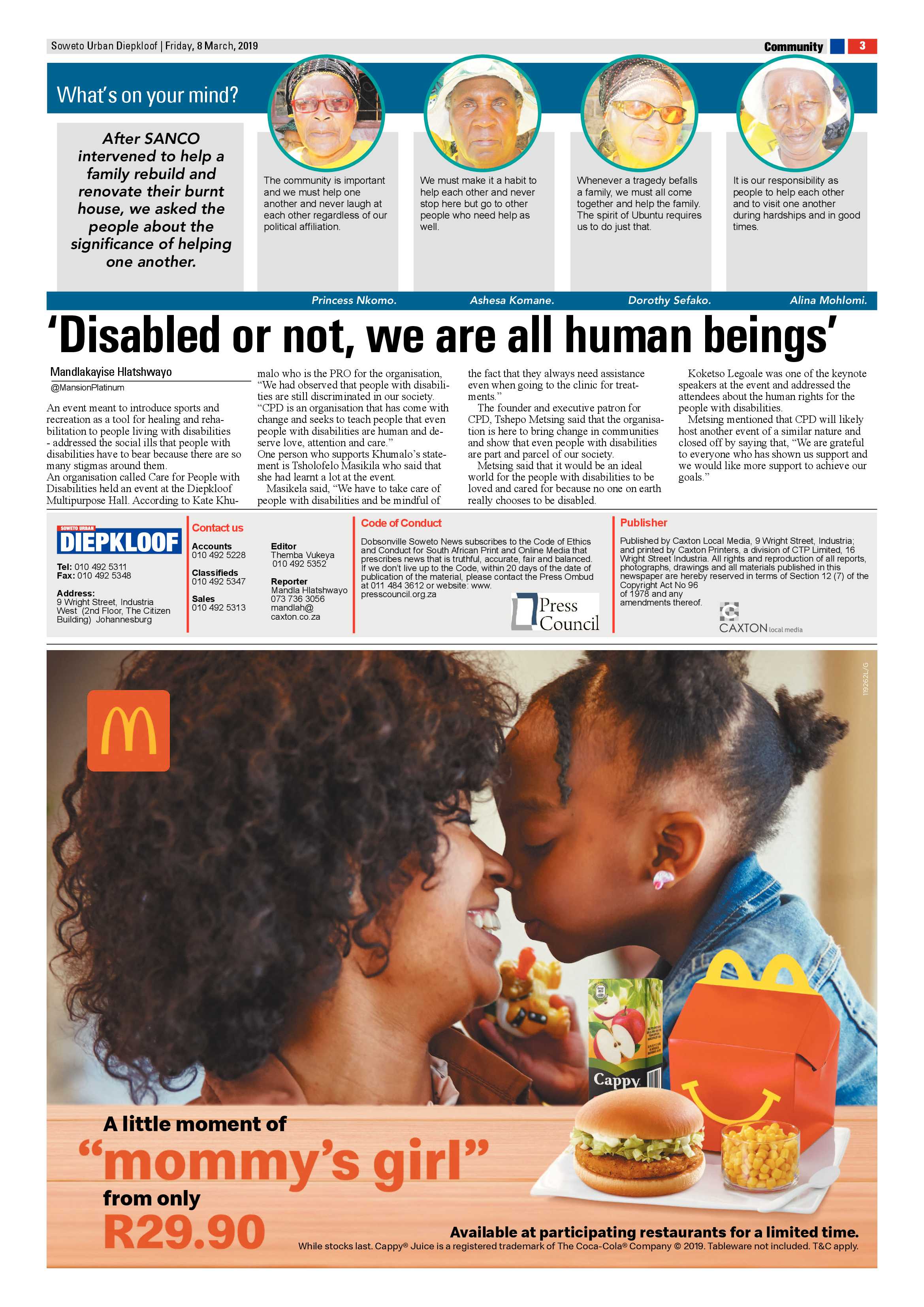 Diepkloof News – March 8 , 2019 page 3