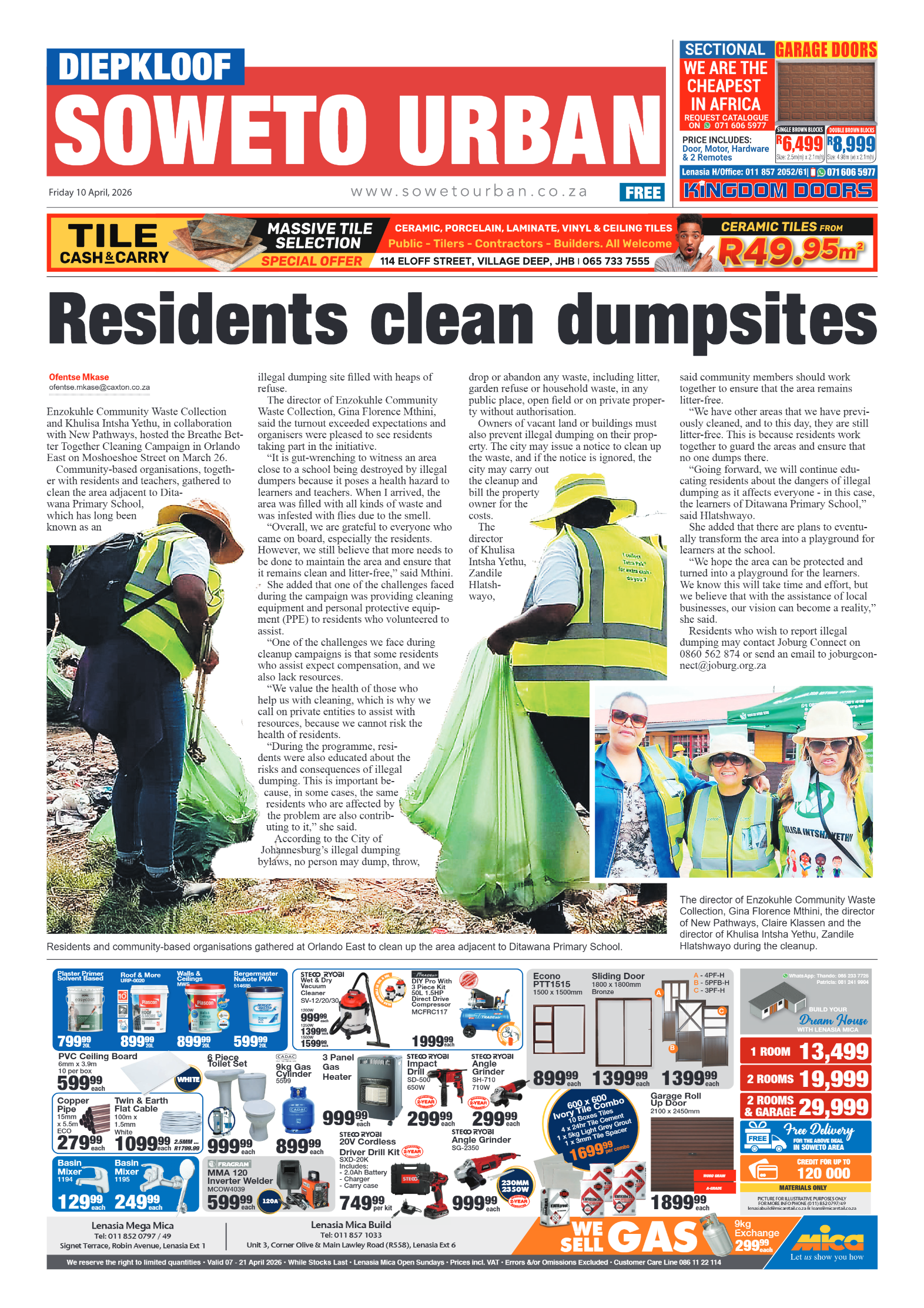 Diepkloof: 10 April 2026 page 1