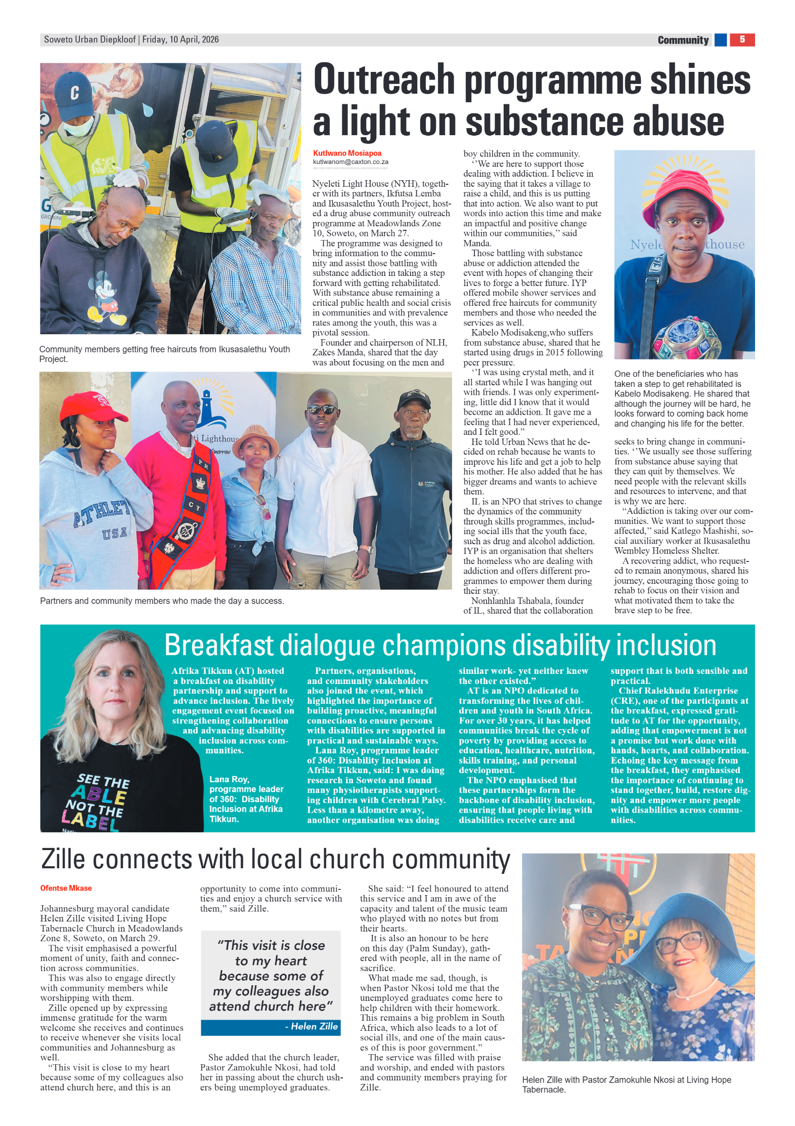 Diepkloof: 10 April 2026 page 5