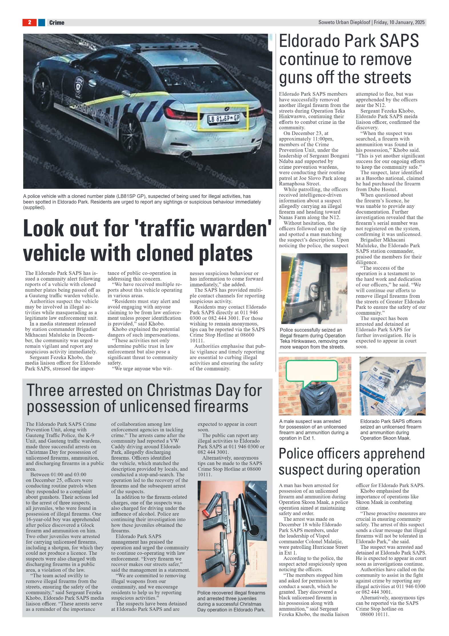 Diepkloof: 10 January 2025 page 2