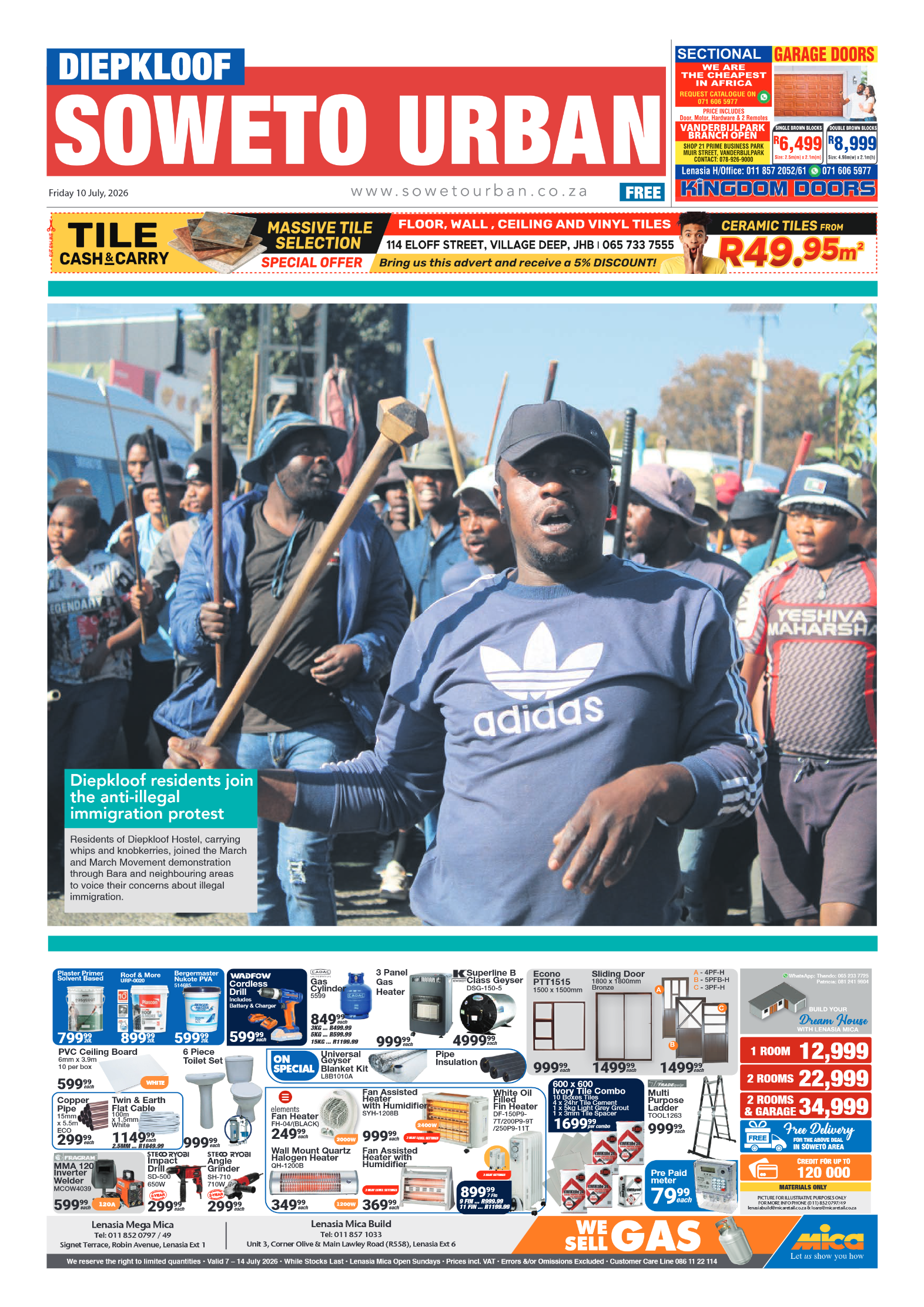 Diepkloof 10 July 2026 page 1