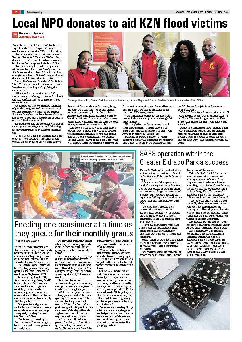 Diepkloof 10 June 2022 page 2