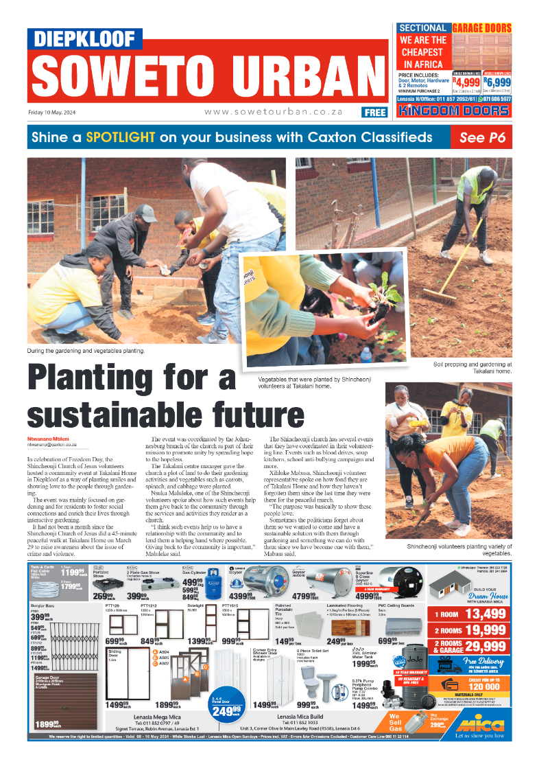 Diepkloof: 10 May 2024 page 1