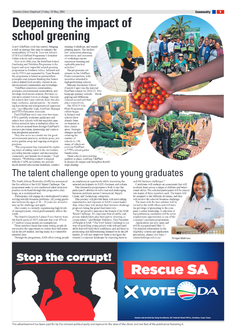 Diepkloof: 10 May 2024 page 5