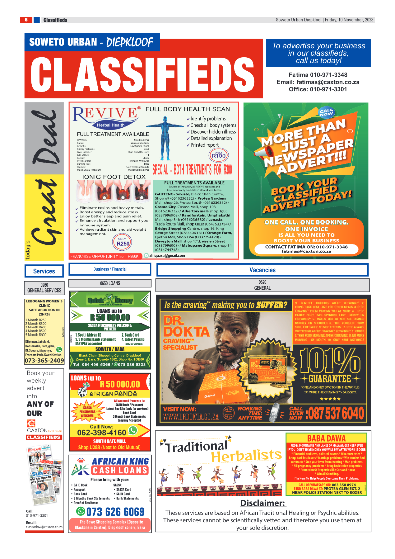 Diepkloof: 10 November 2023 page 6