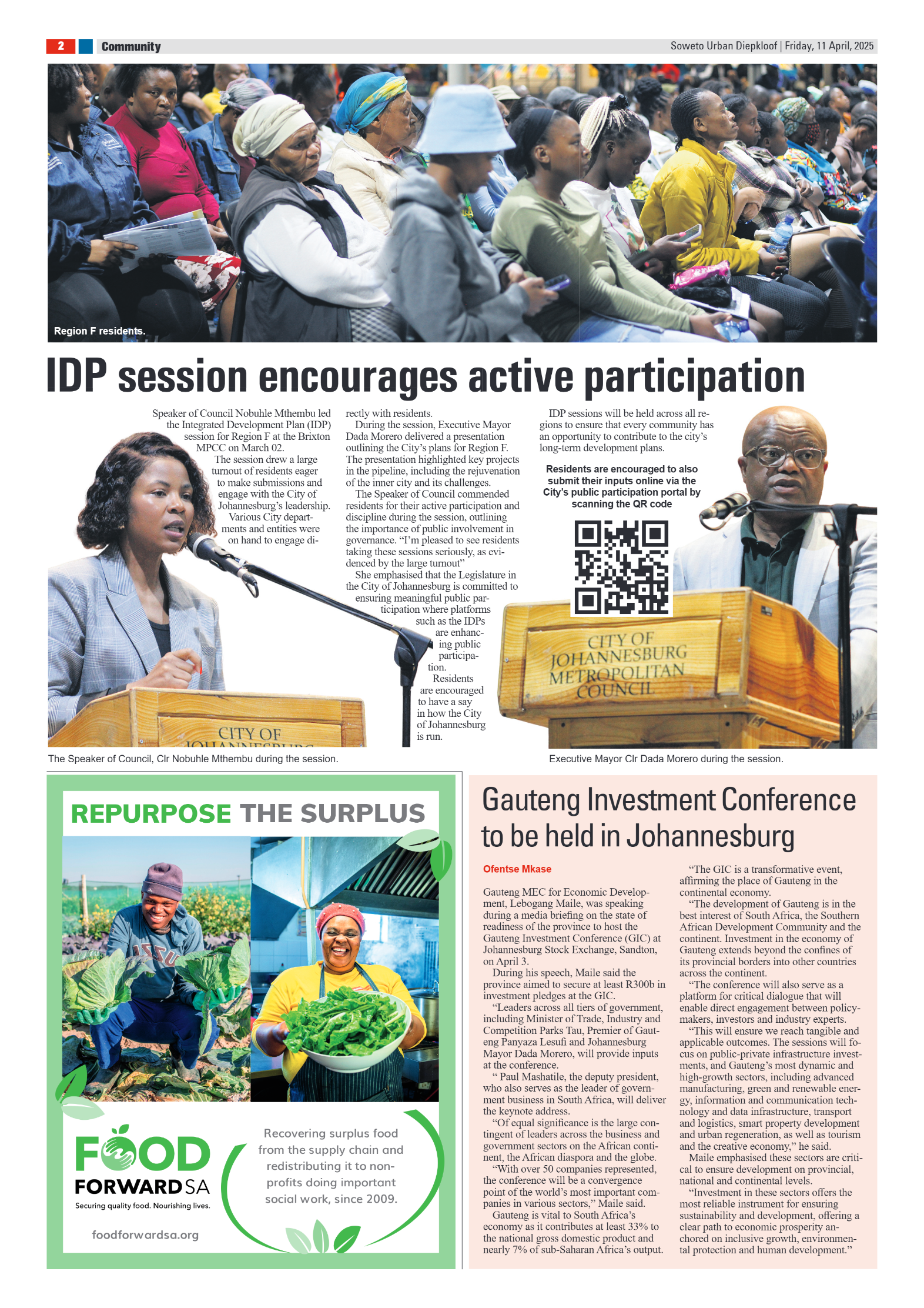 Diepkloof: 11 April 2025 page 2