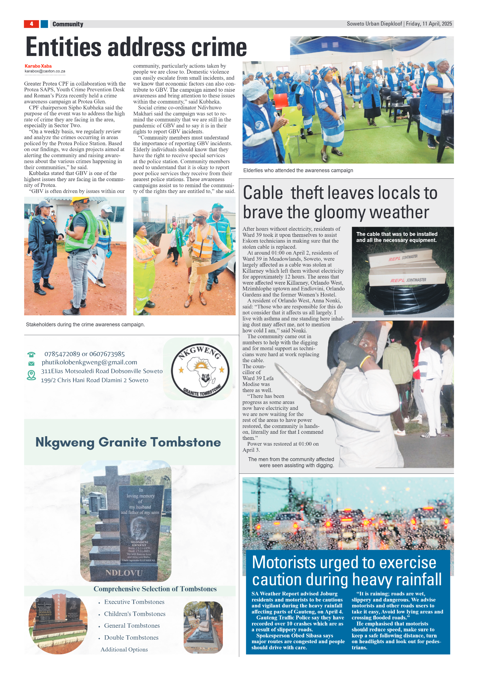 Diepkloof: 11 April 2025 page 4