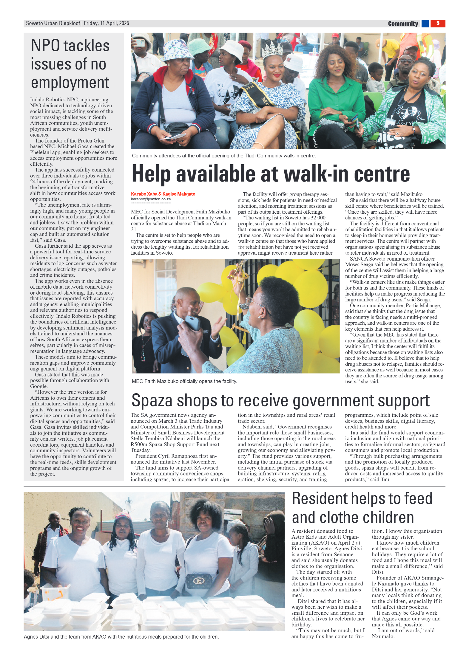 Diepkloof: 11 April 2025 page 5