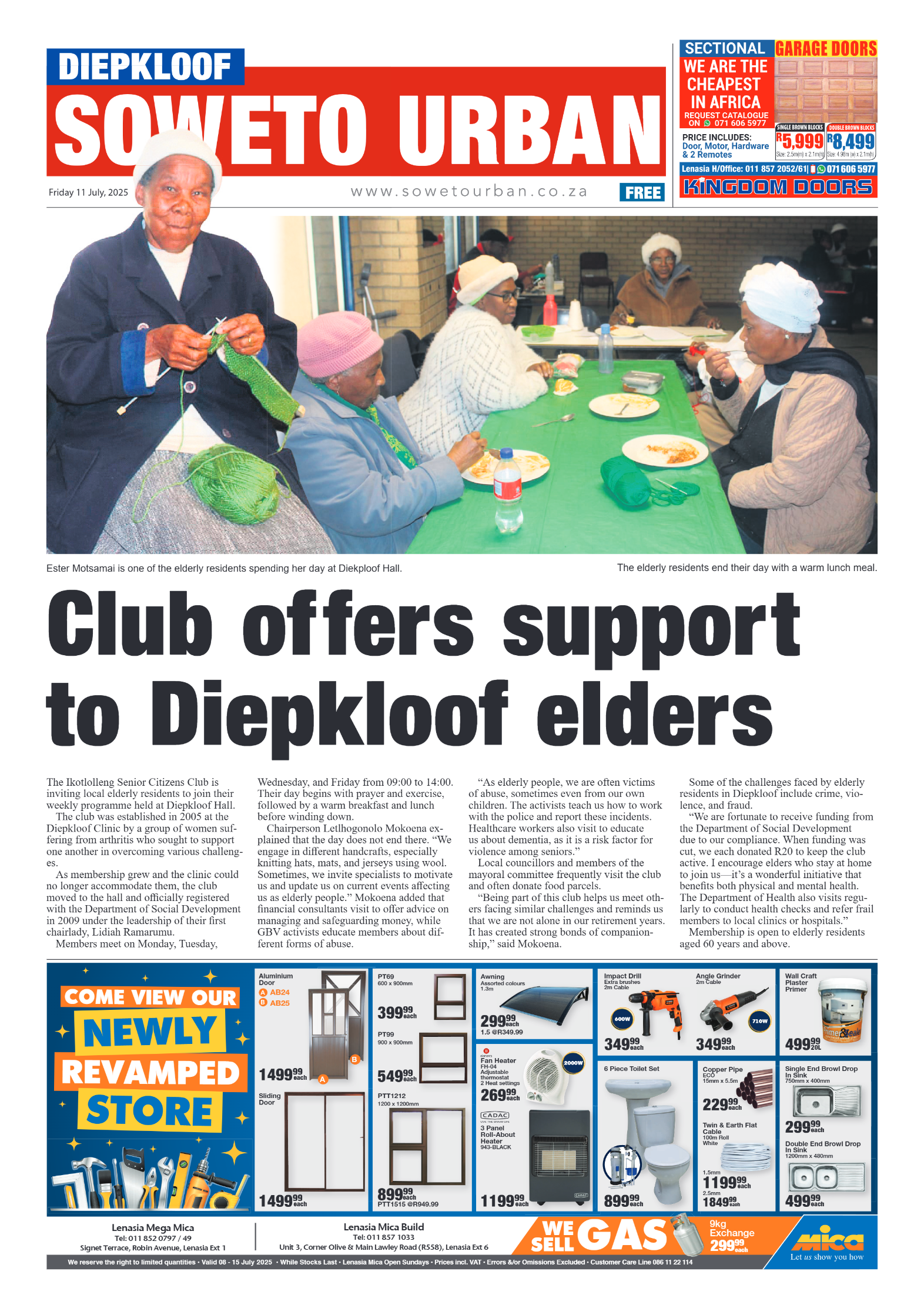 Diepkloof: 11 July 2025 page 1