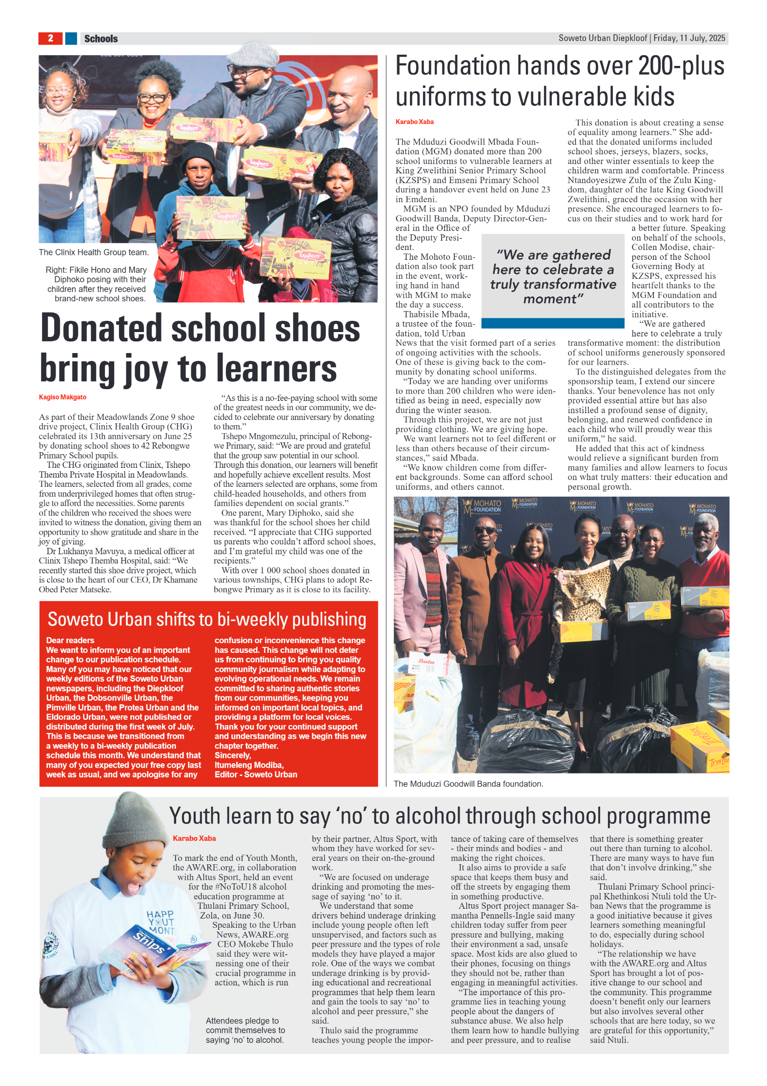 Diepkloof: 11 July 2025 page 2