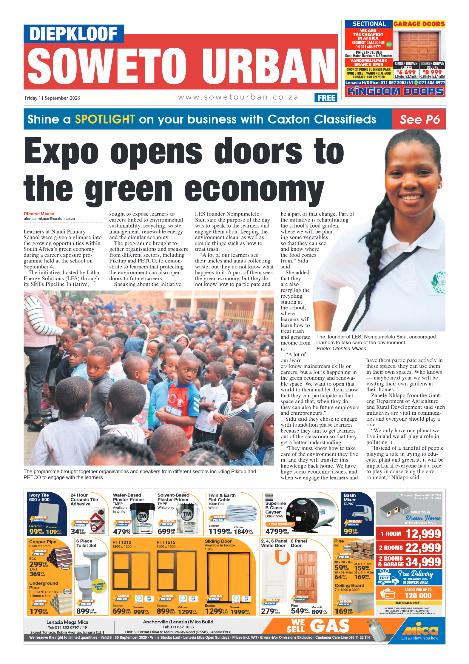 Diepkloof 11 September 2026 page 1