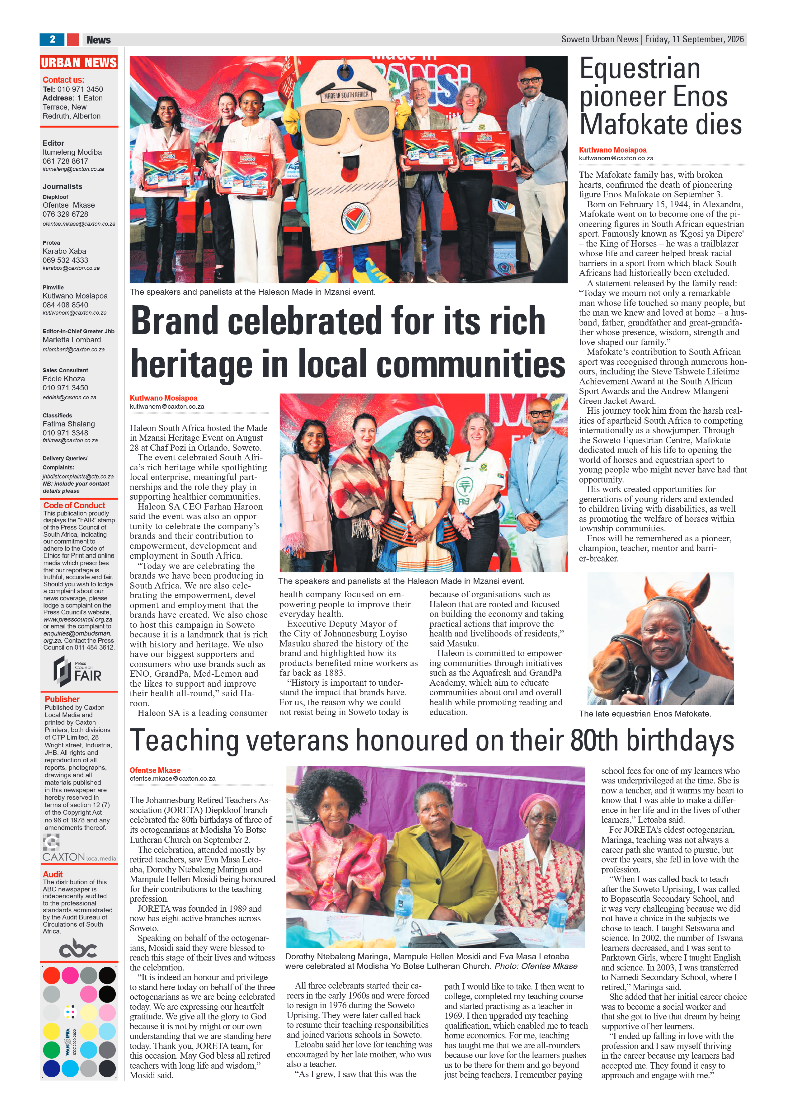 Diepkloof 11 September 2026 page 2
