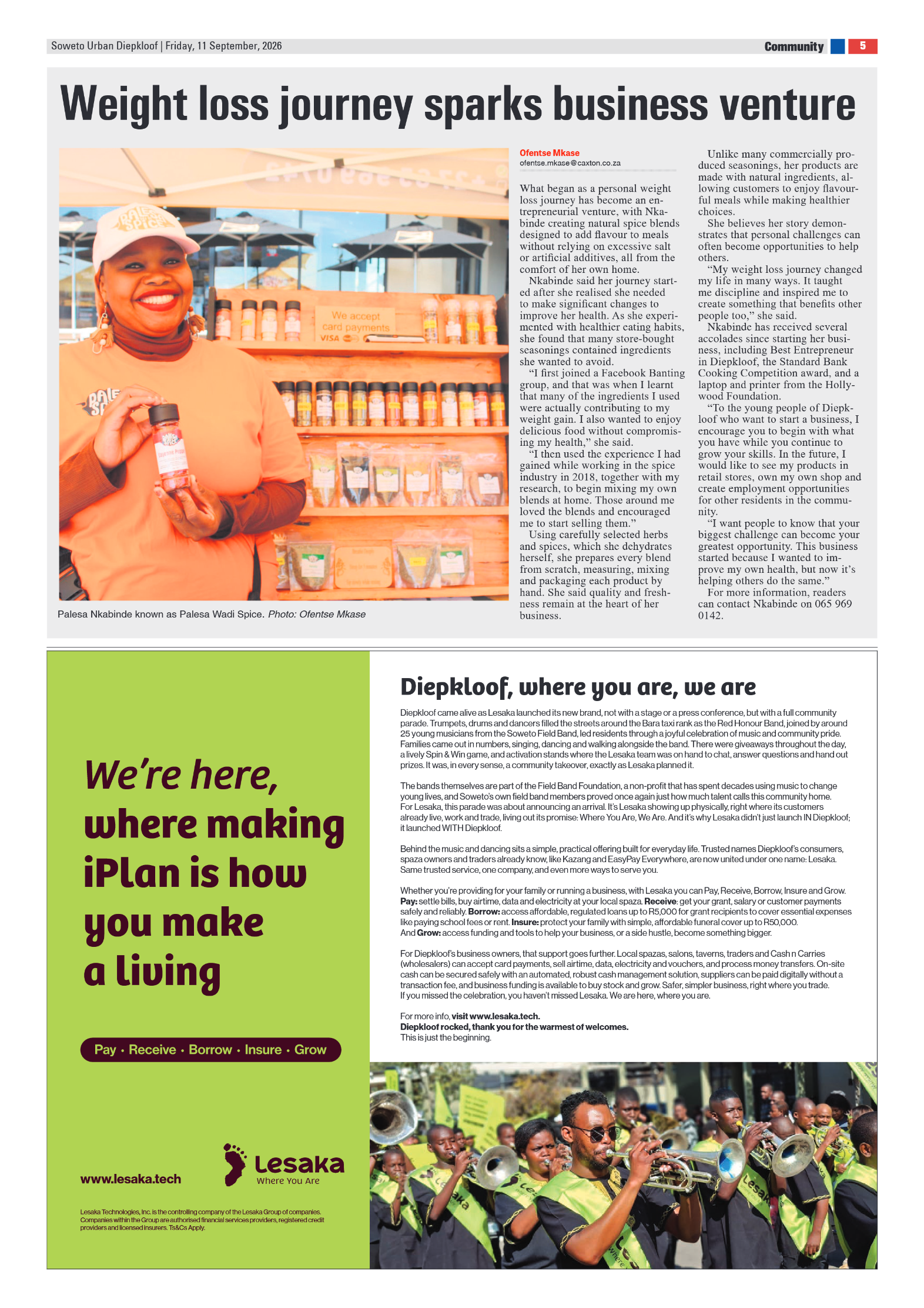 Diepkloof 11 September 2026 page 5