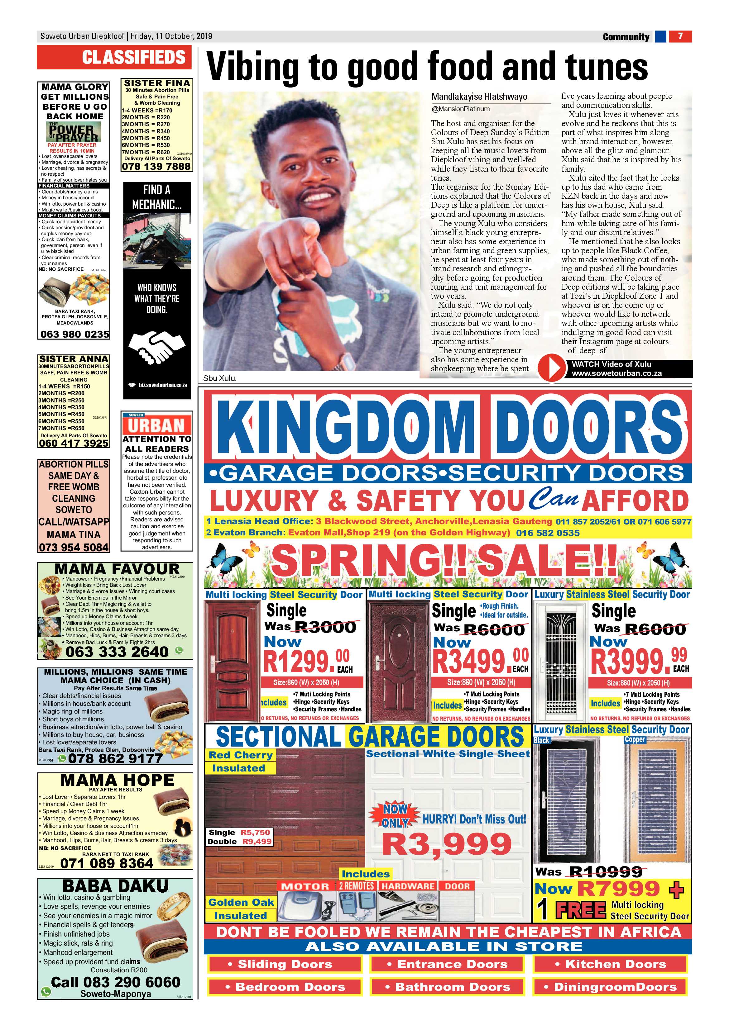 Diepkloof News – October 11, 2019 page 7