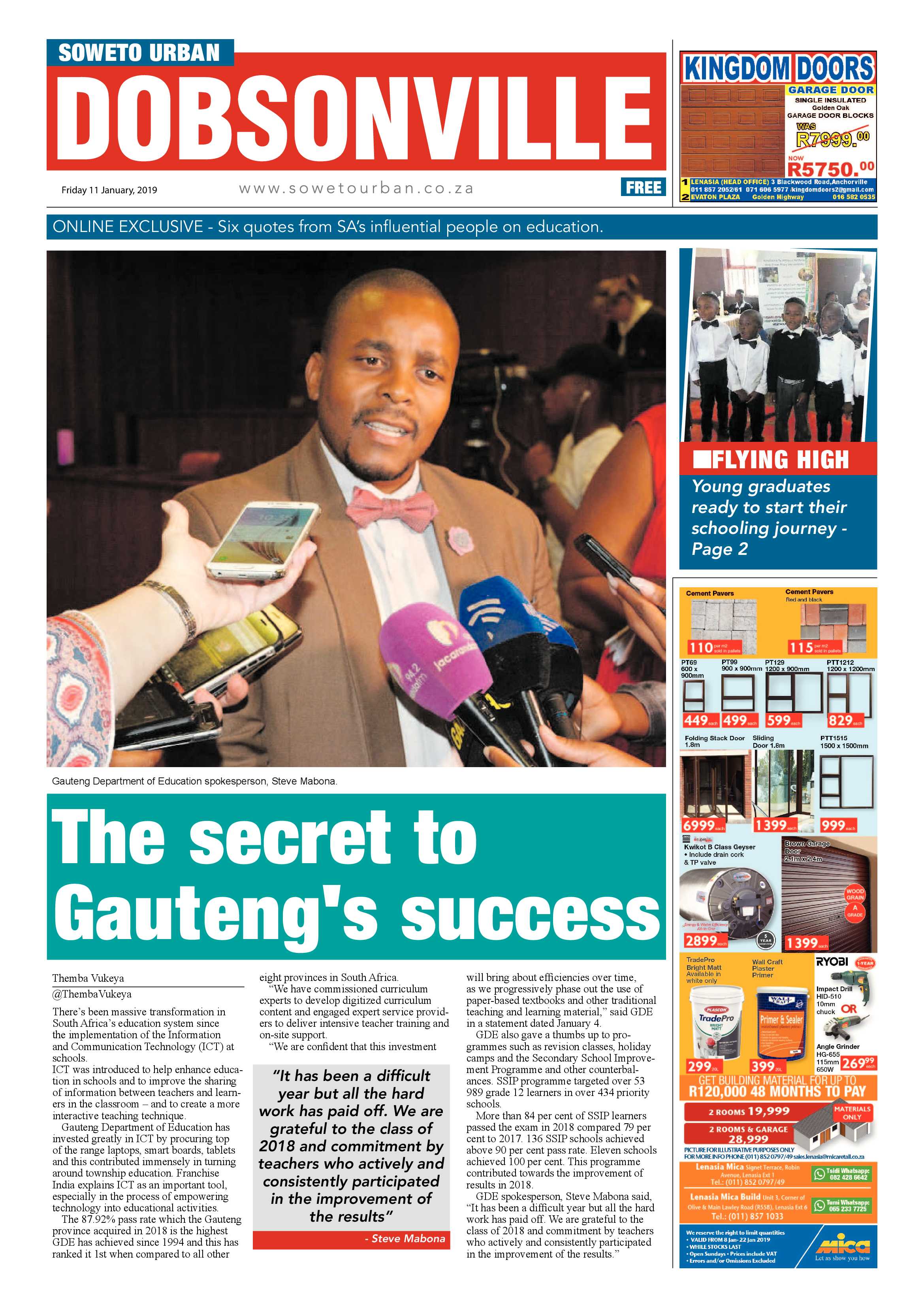 Jan 11 – Dobsonville News page 1