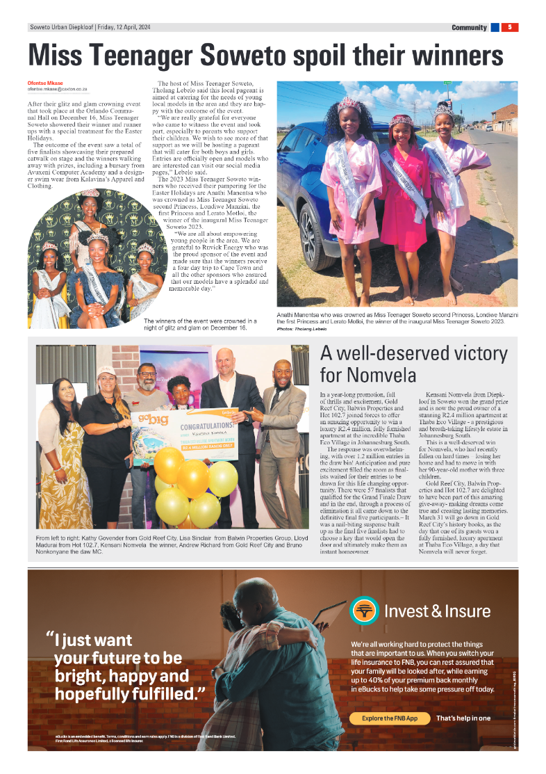 Diepkloof: 12 April 2024 page 5