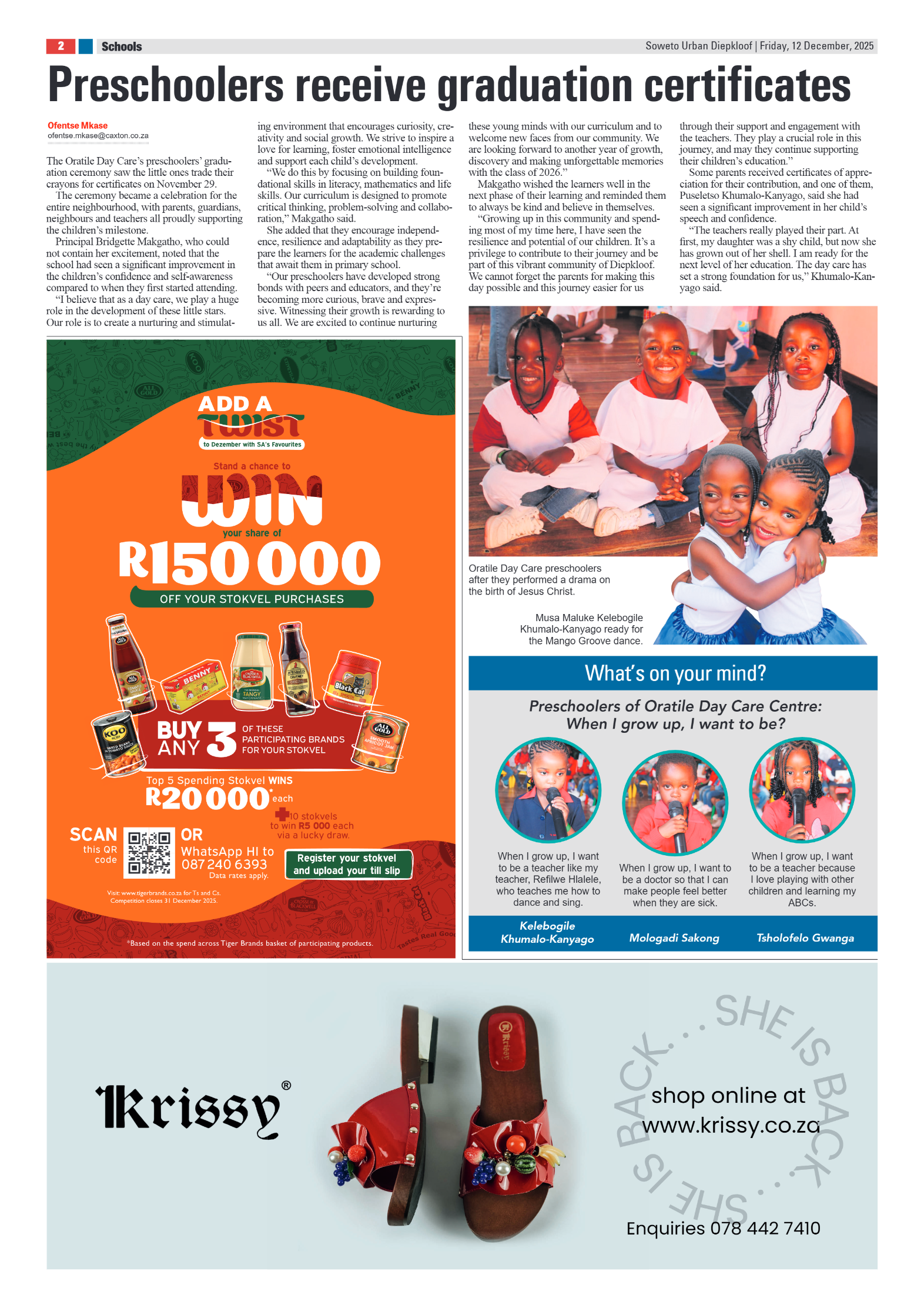 Diepkloof: 12 December 2025 page 2