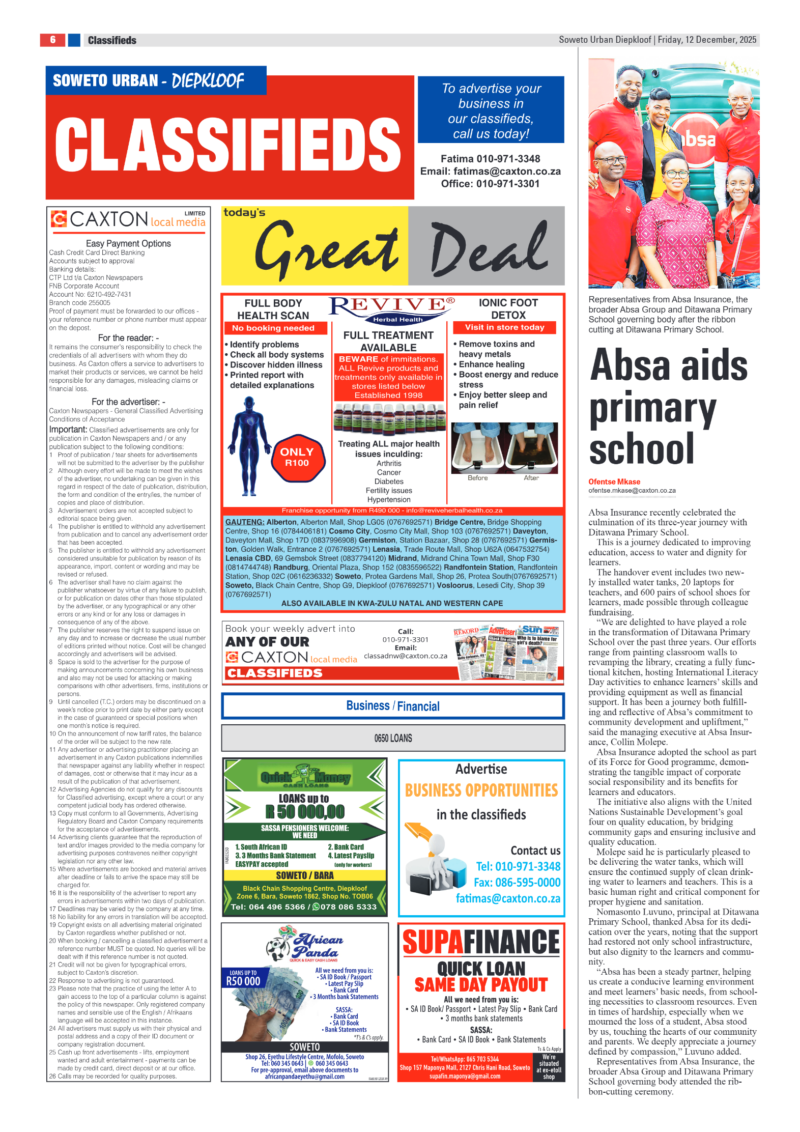 Diepkloof: 12 December 2025 page 6