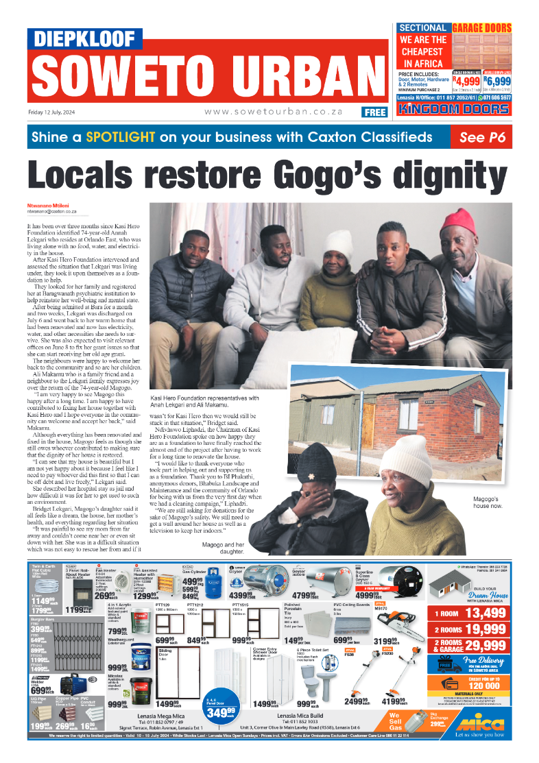 Diepkloof: 12 July 2024 page 1