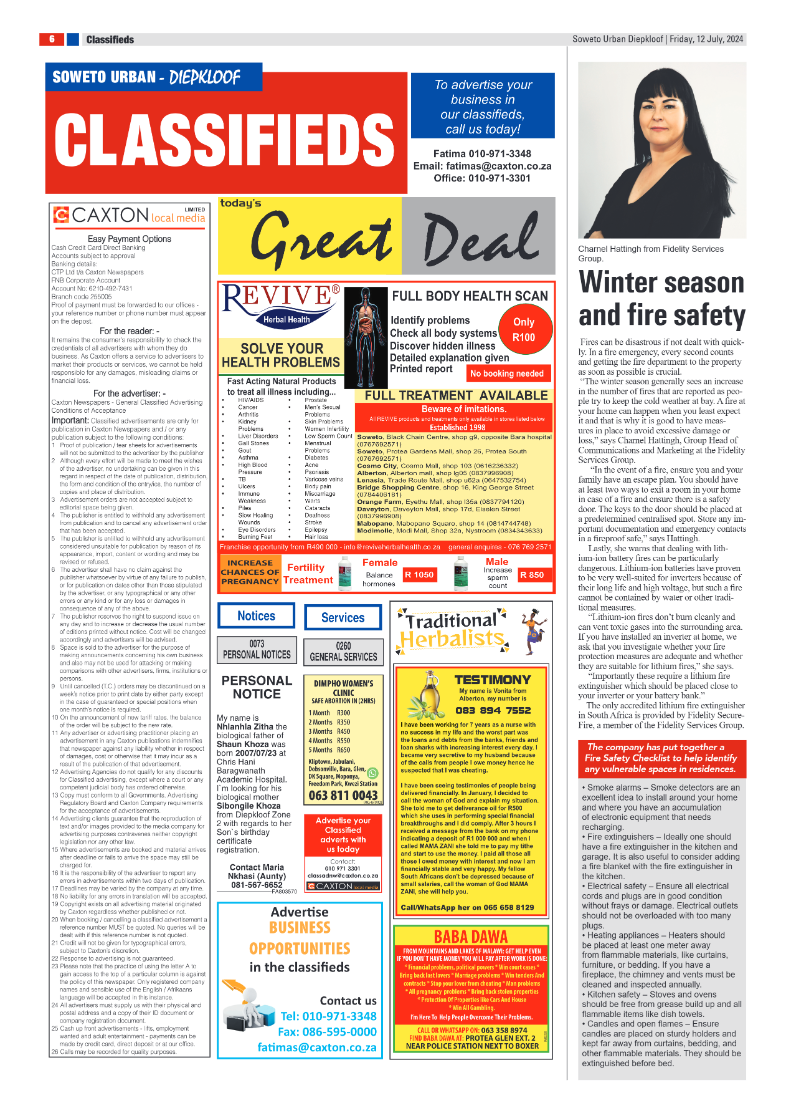 Diepkloof: 12 July 2024 page 6