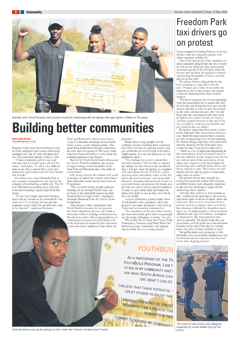 Diepkloof: 12 May 2023 page 2