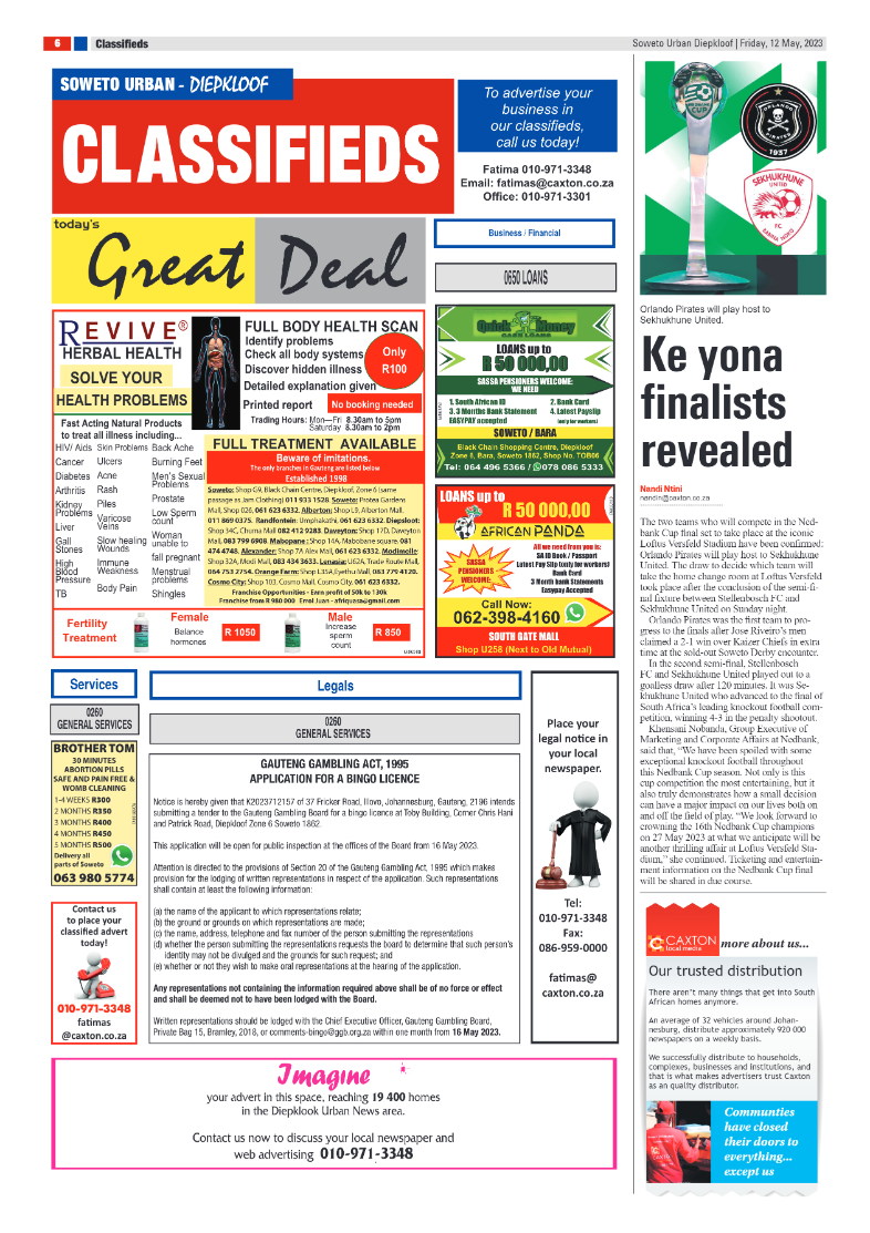 Diepkloof: 12 May 2023 page 6