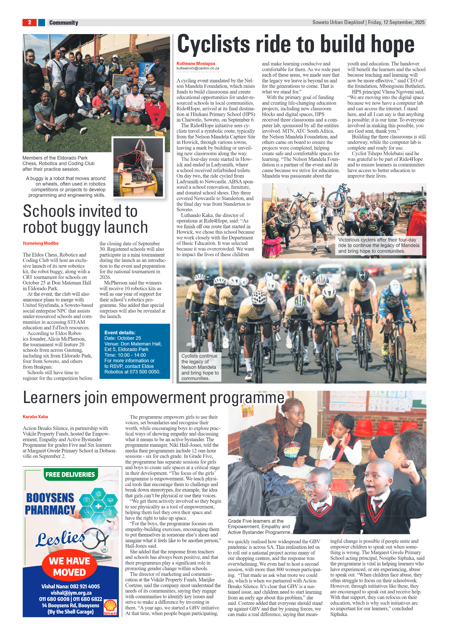 Diepkloof: 12 September 2025 page 2
