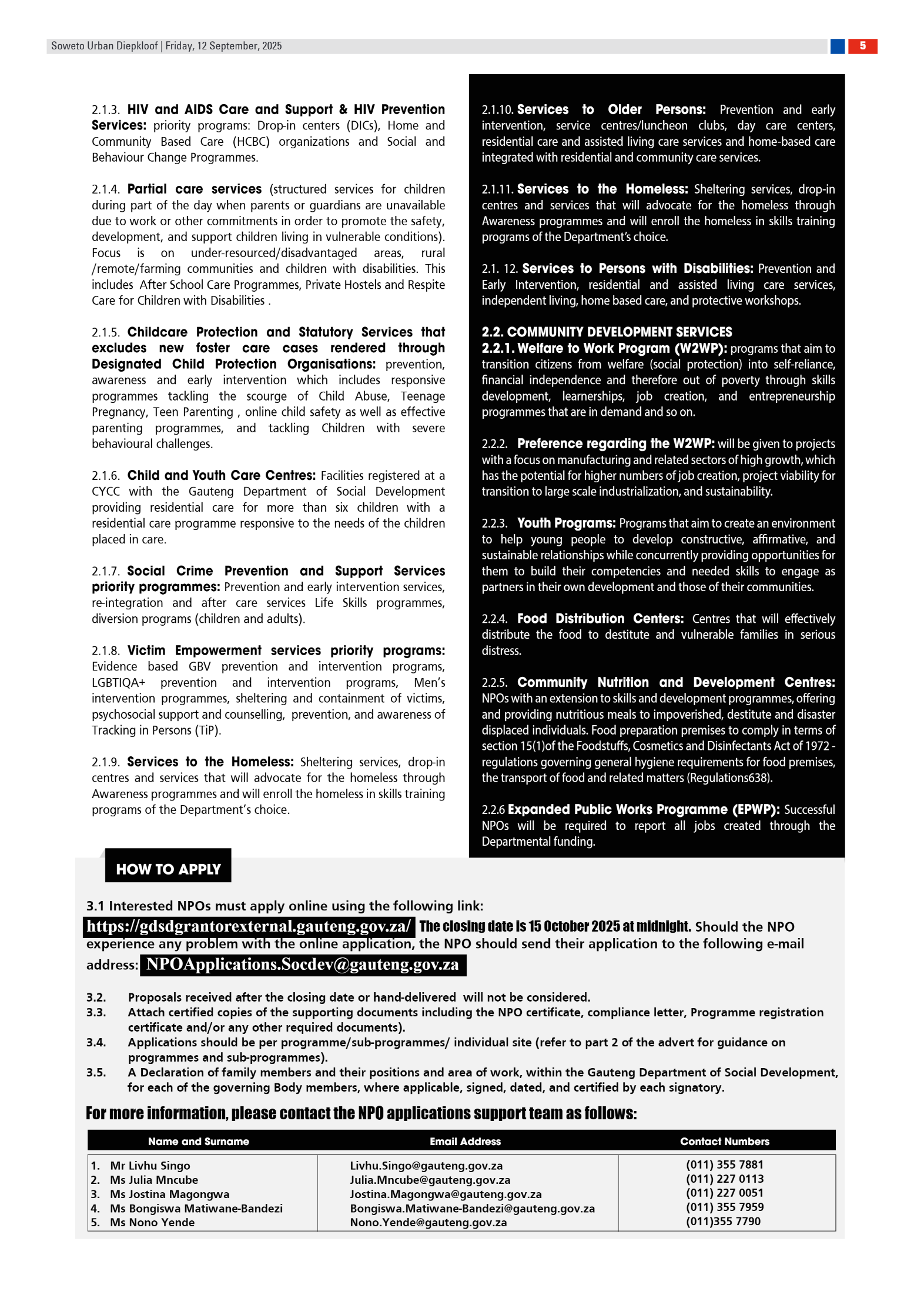 Diepkloof: 12 September 2025 page 5