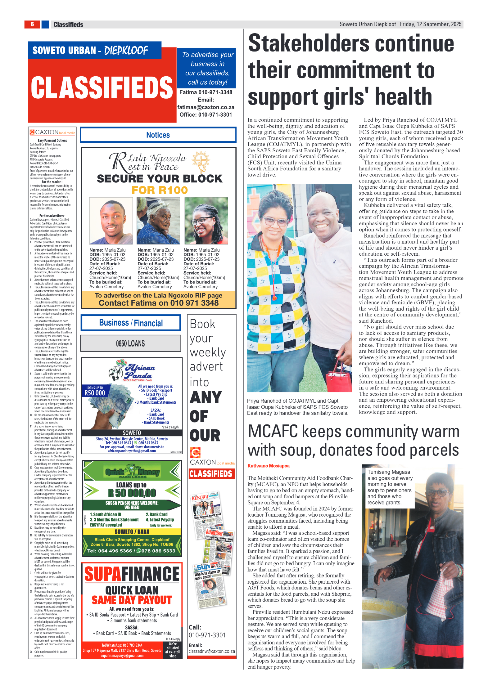 Diepkloof: 12 September 2025 page 6