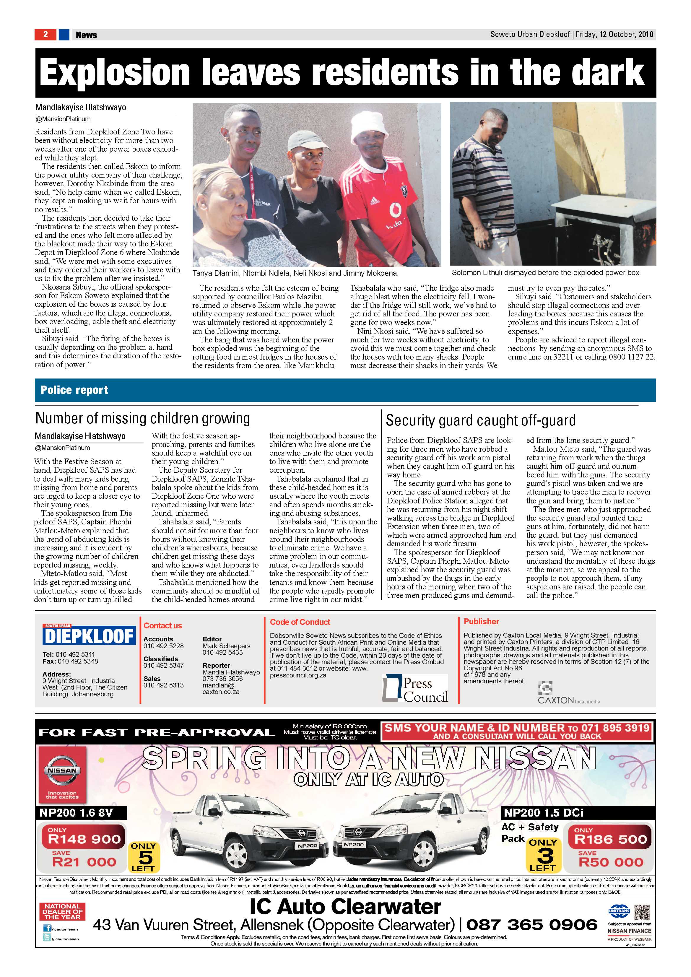 Diepkloof – October 12, 2018 issue page 2
