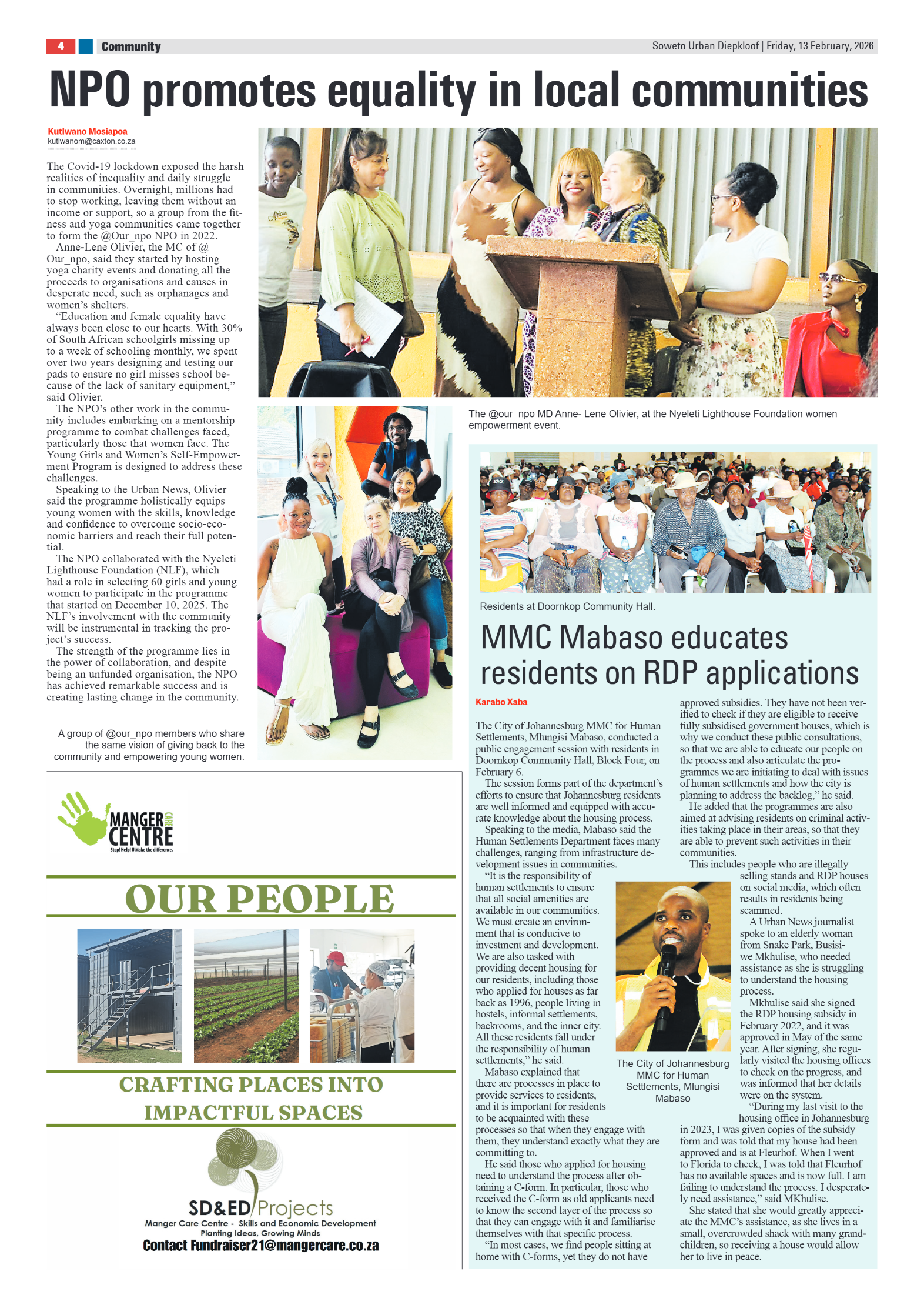 Diepkloof: 13 February 2026 page 4