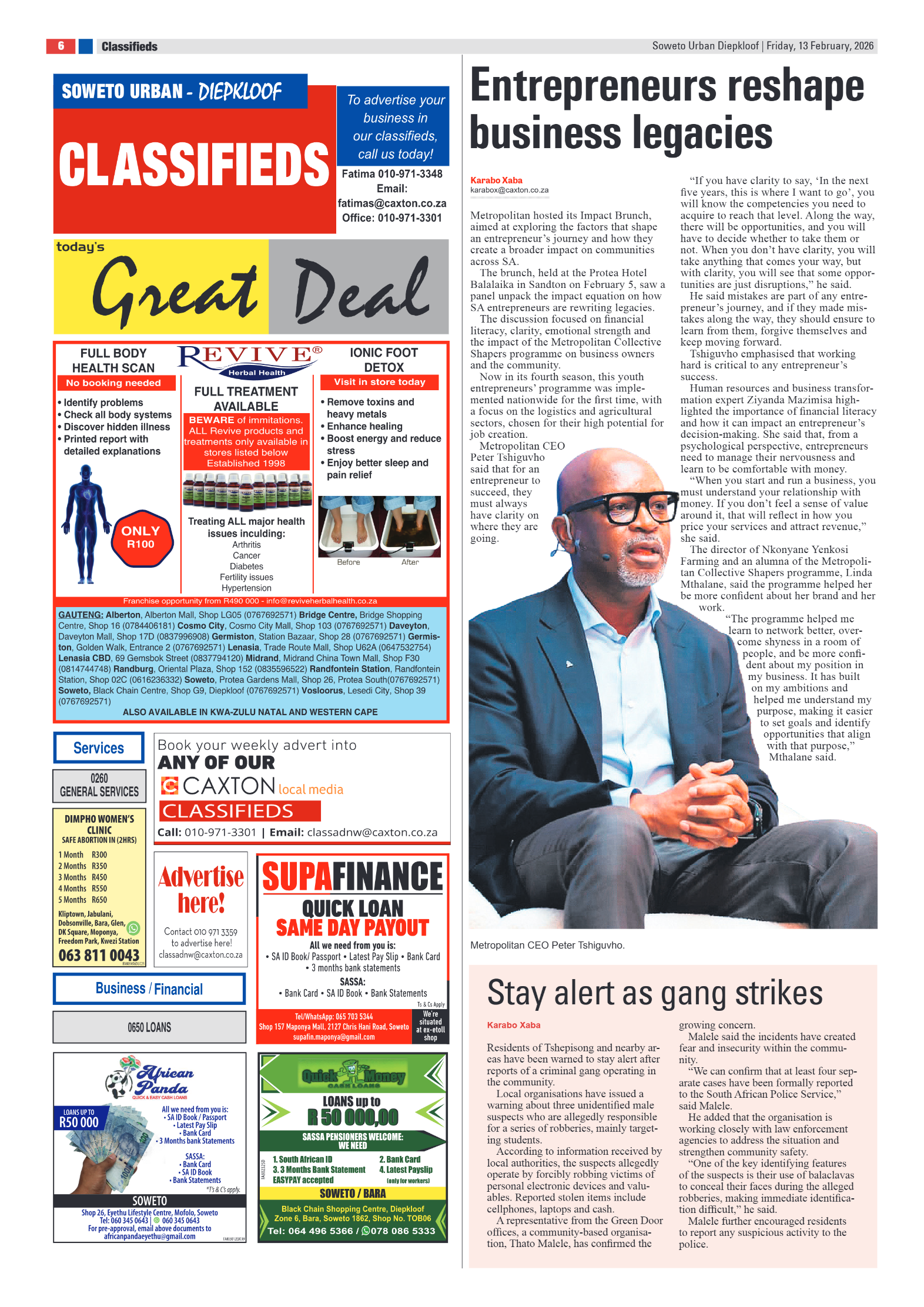 Diepkloof: 13 February 2026 page 6