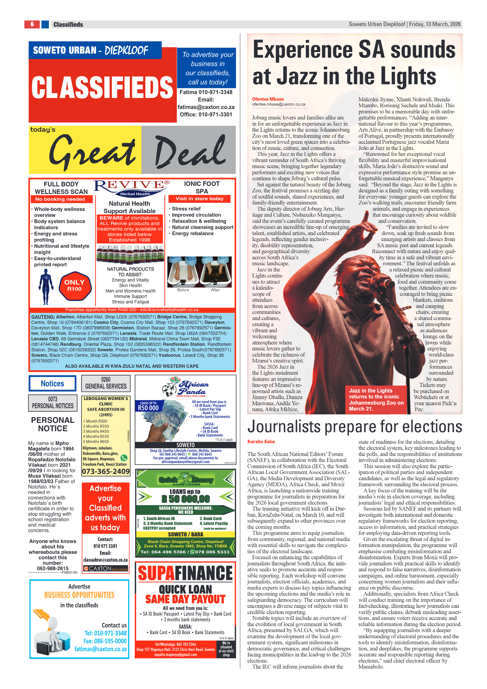 Diepkloof: 13 March 2026 page 6