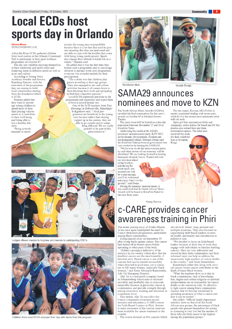 Diepkloof: 13 October 2023 page 3