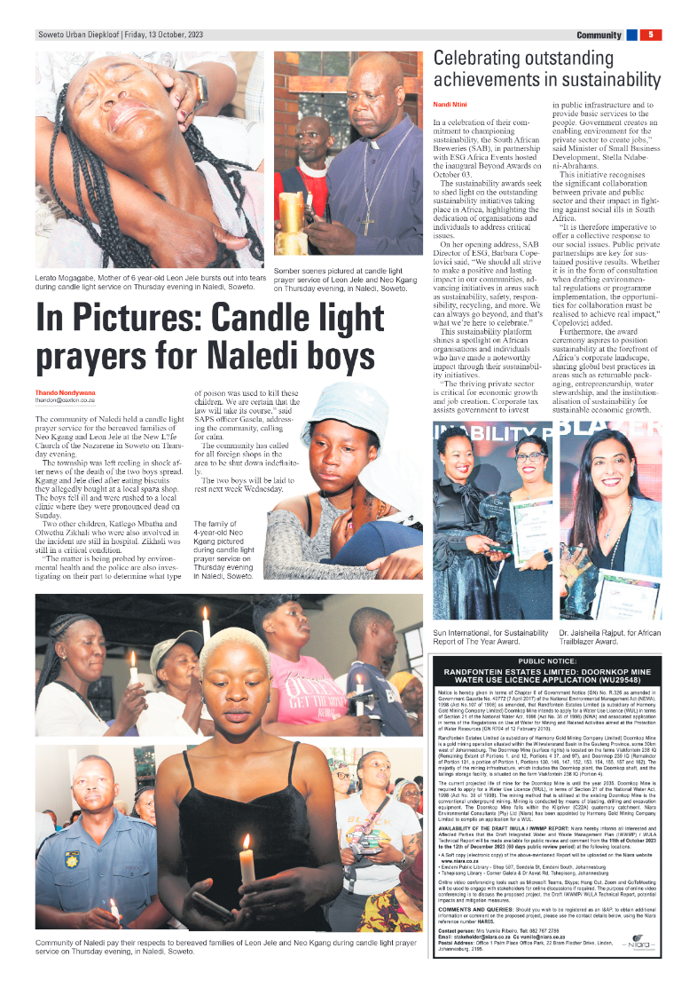 Diepkloof: 13 October 2023 page 5