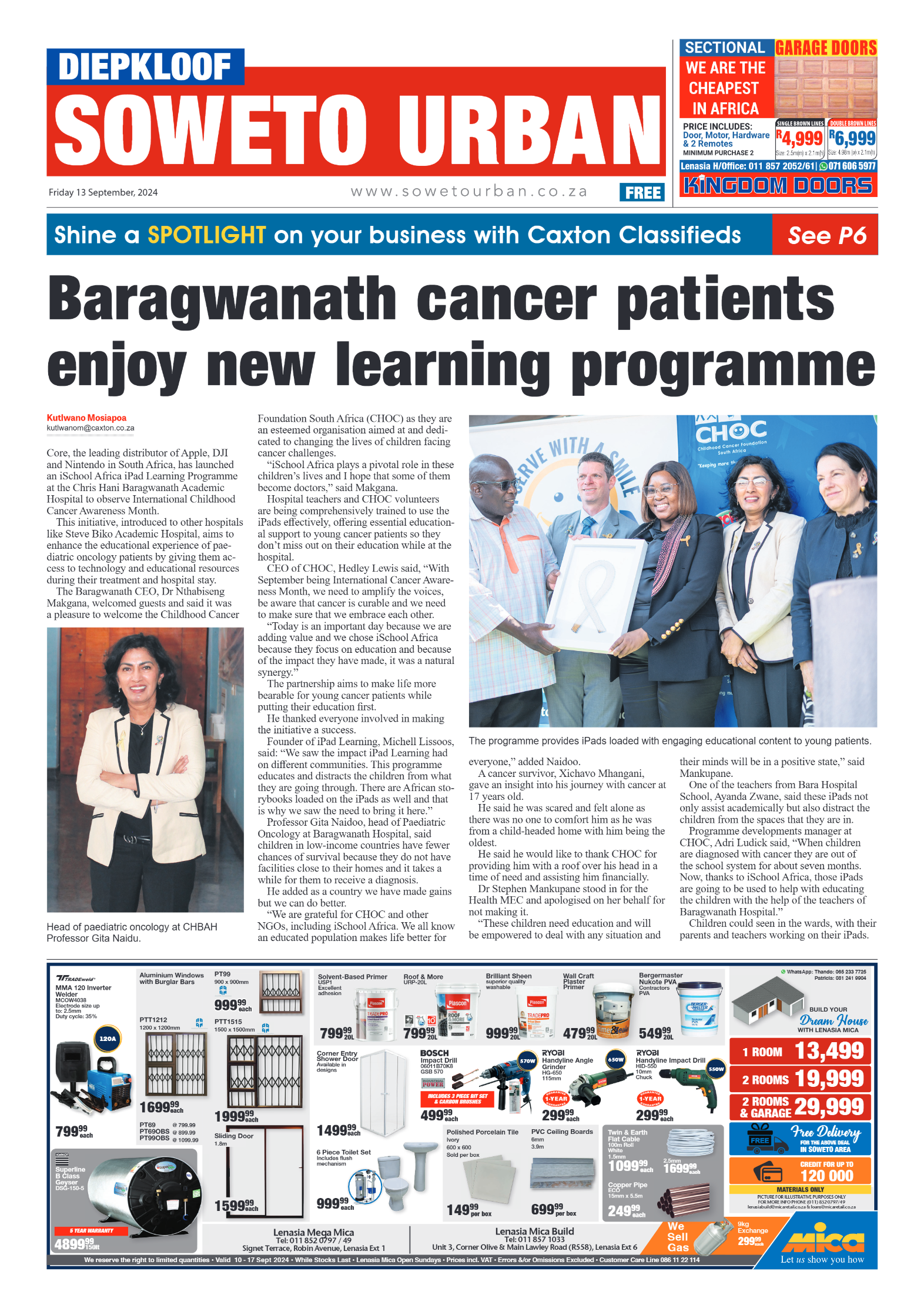 Diepkloof: 13 September 2024 page 1