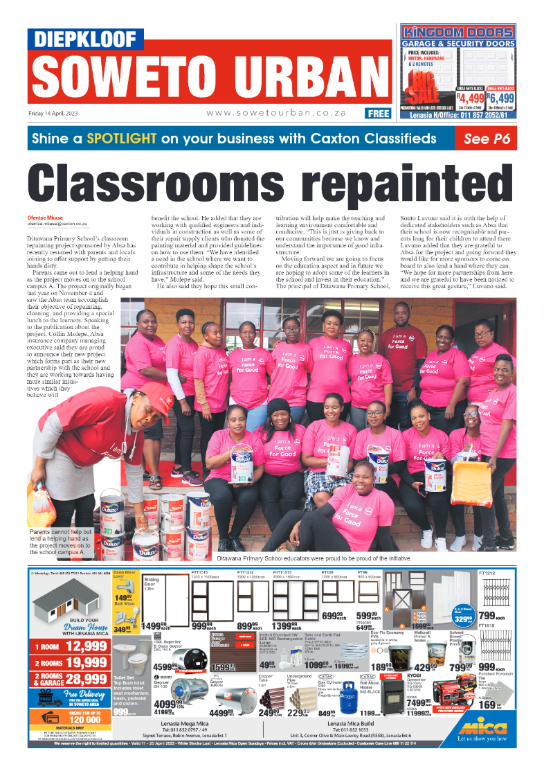 Diepkloof: 14 April 2023 page 1