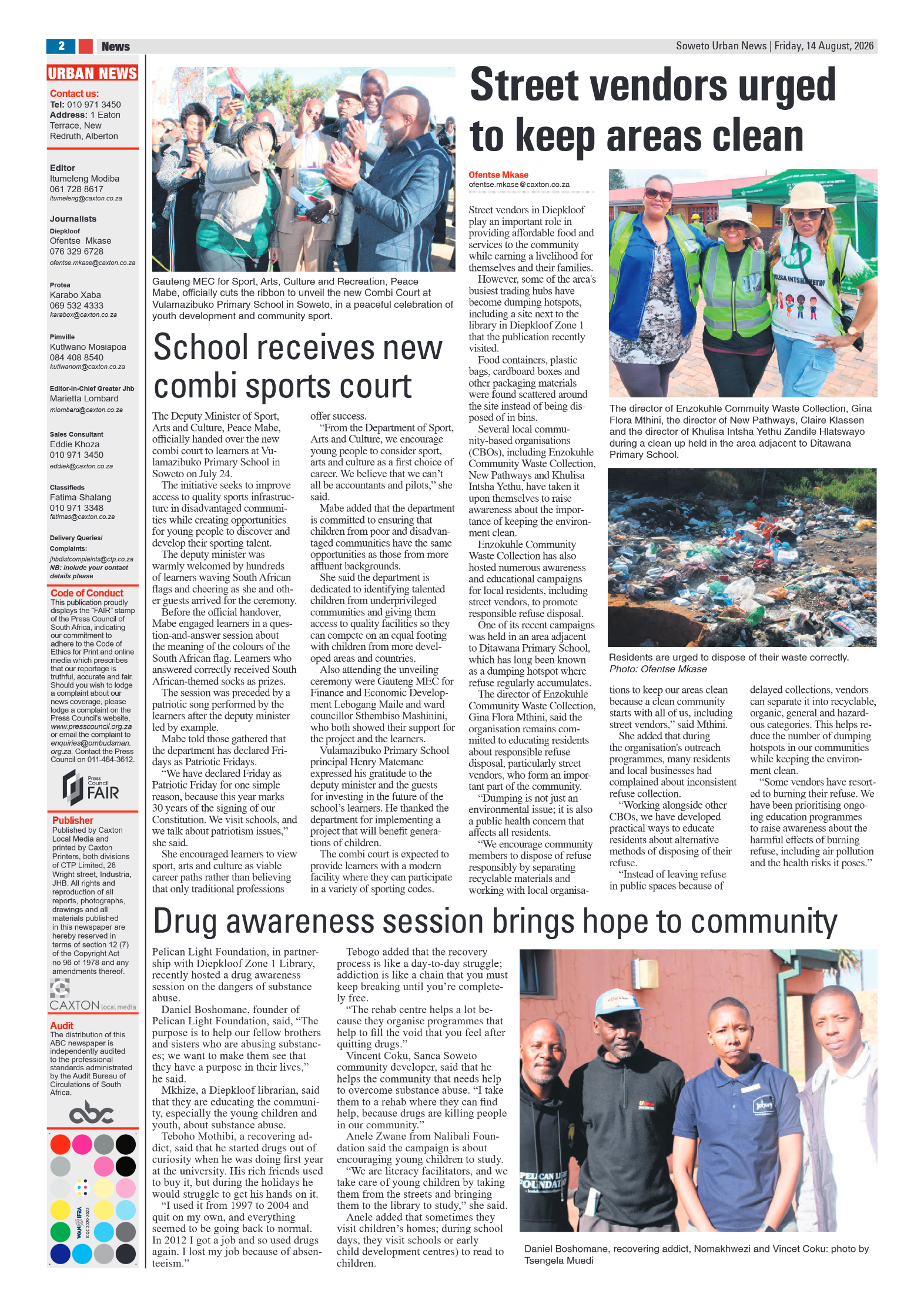 Diepkloof 14 August 2026 page 2
