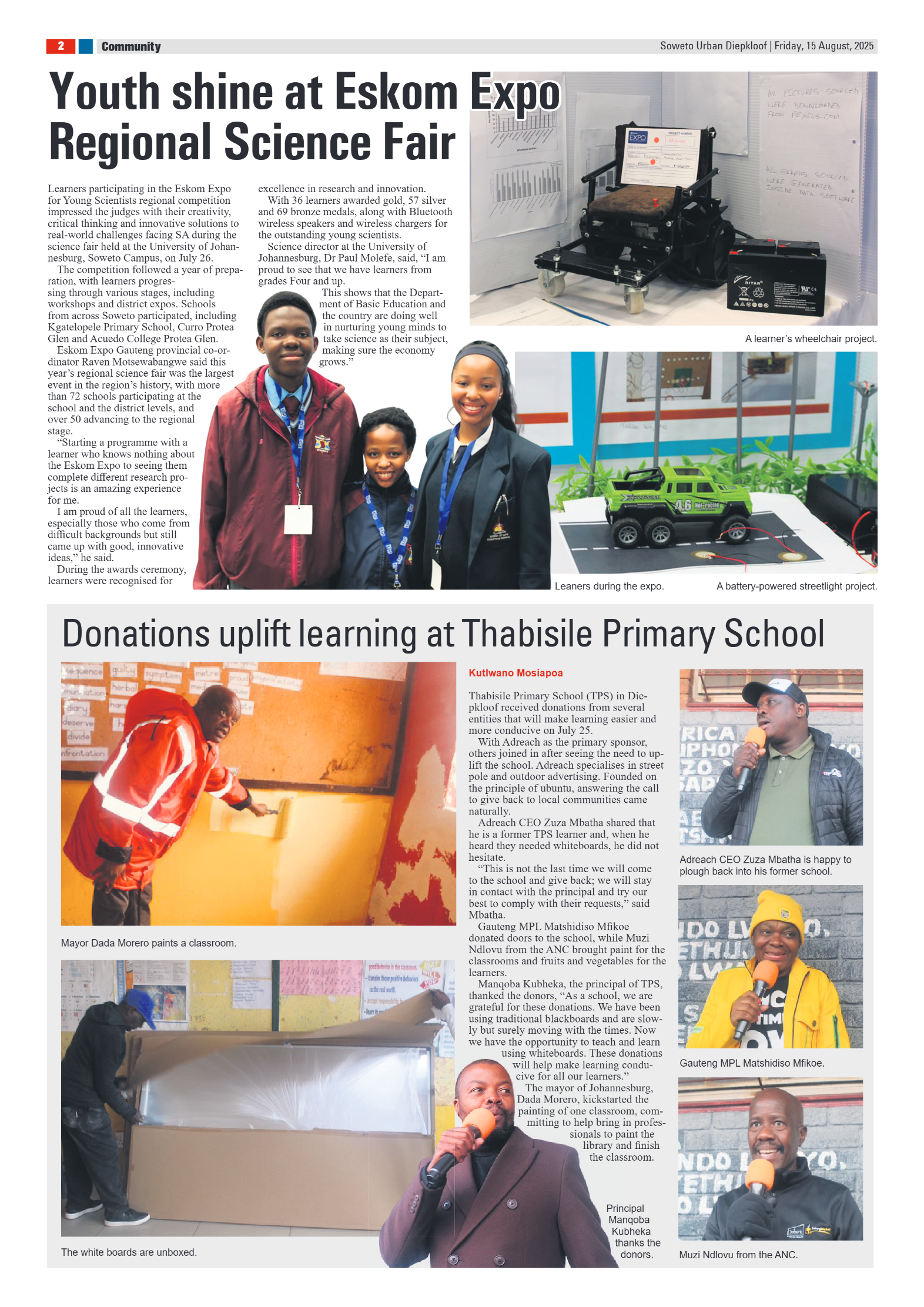 Diepkloof: 15 August 2025 page 2