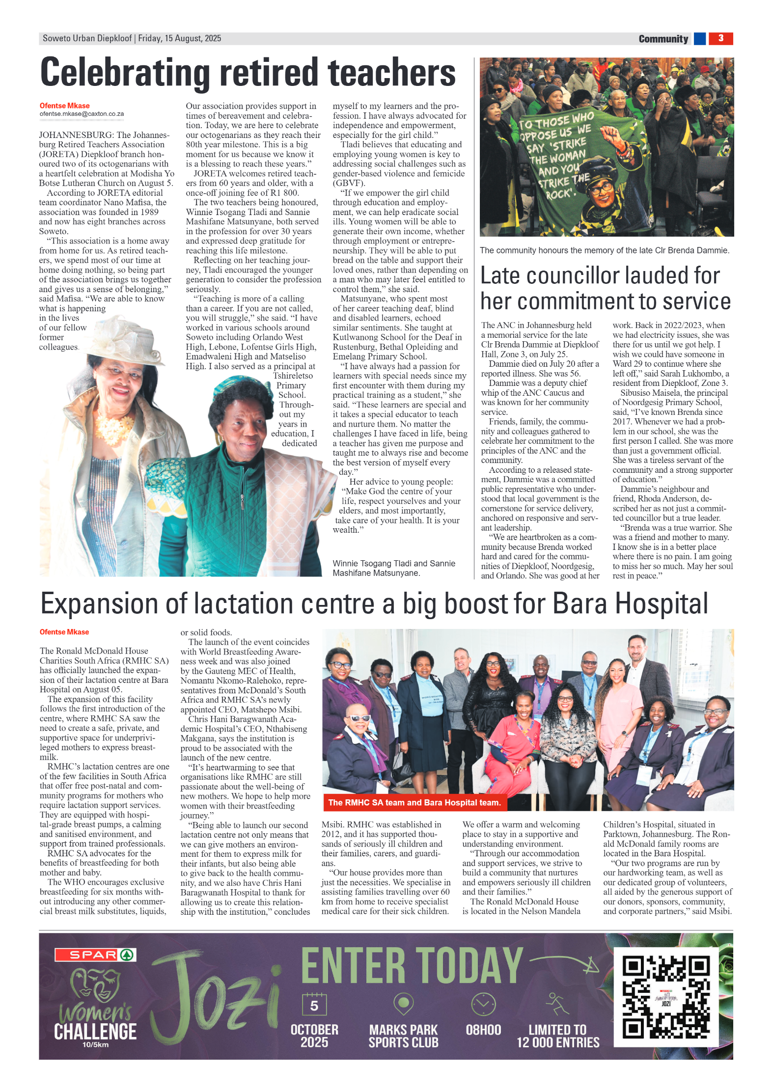 Diepkloof: 15 August 2025 page 3