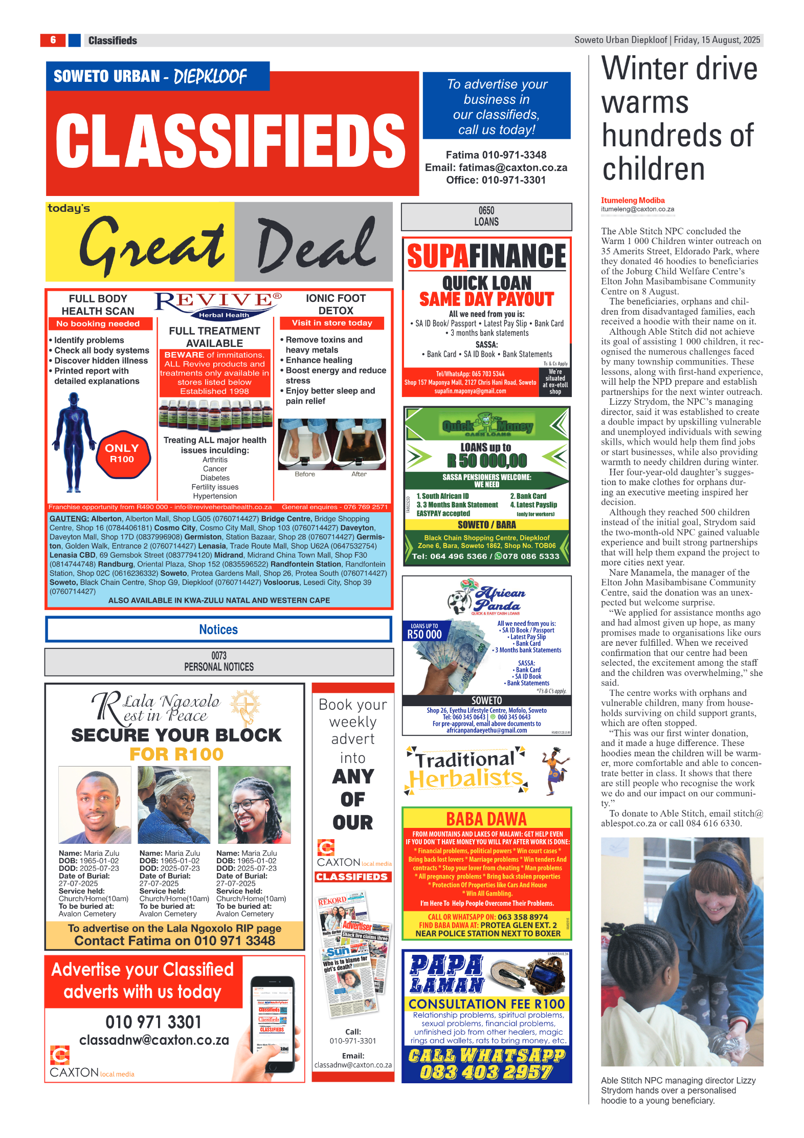 Diepkloof: 15 August 2025 page 6