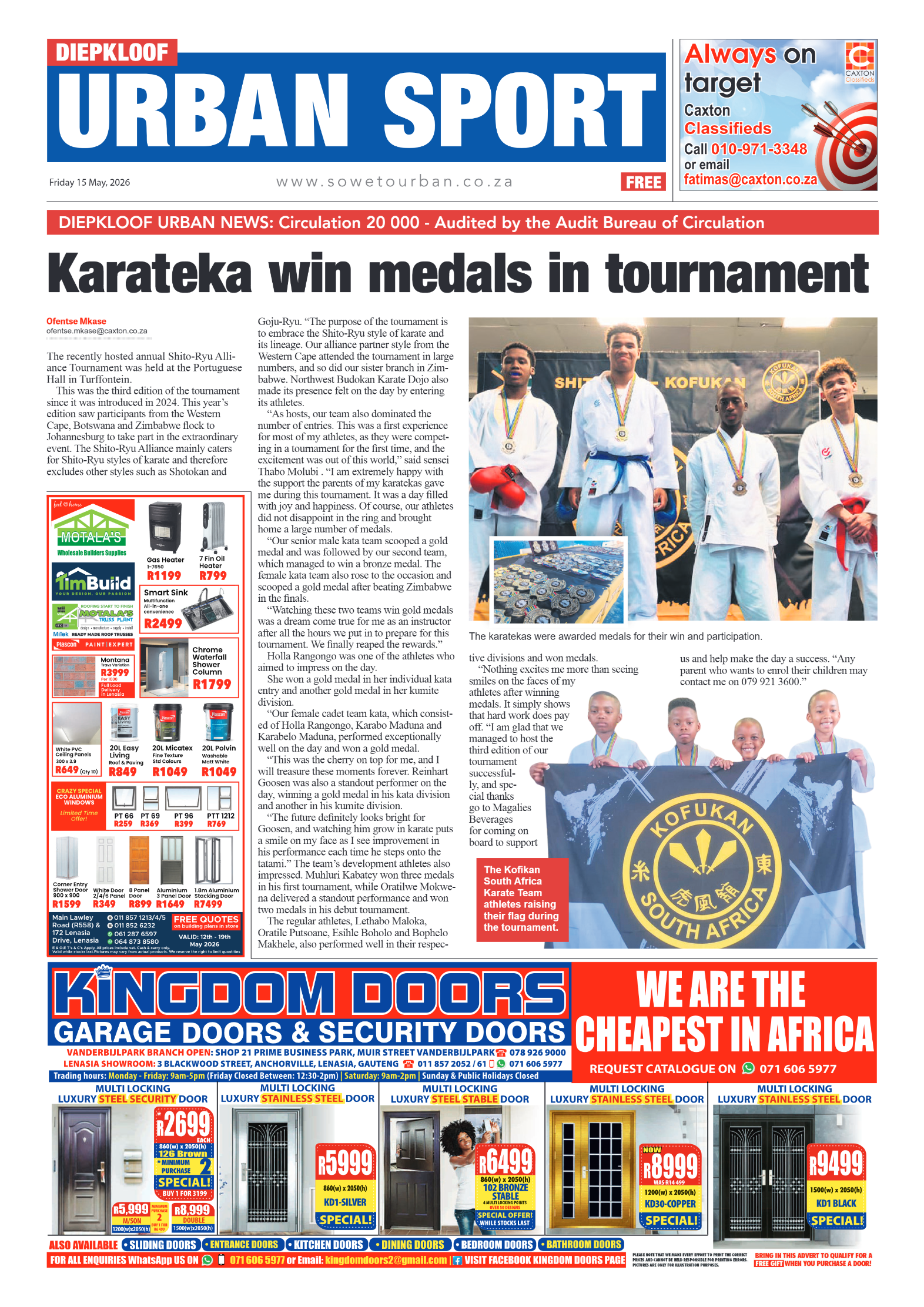 Diepkloof: 15 May 2026 page 8