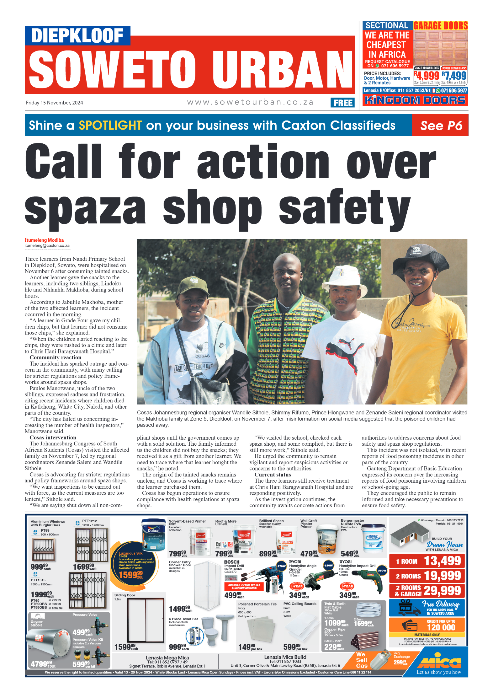 Diepkloof: 15 November 2024 page 1