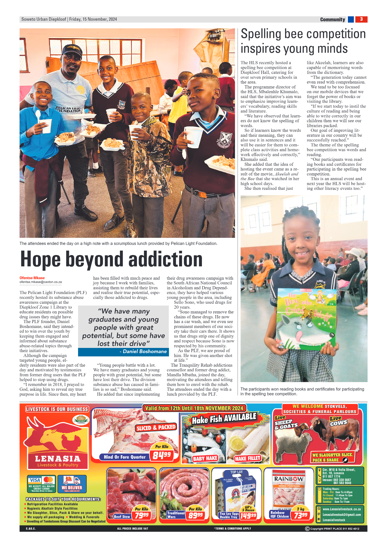 Diepkloof: 15 November 2024 page 3