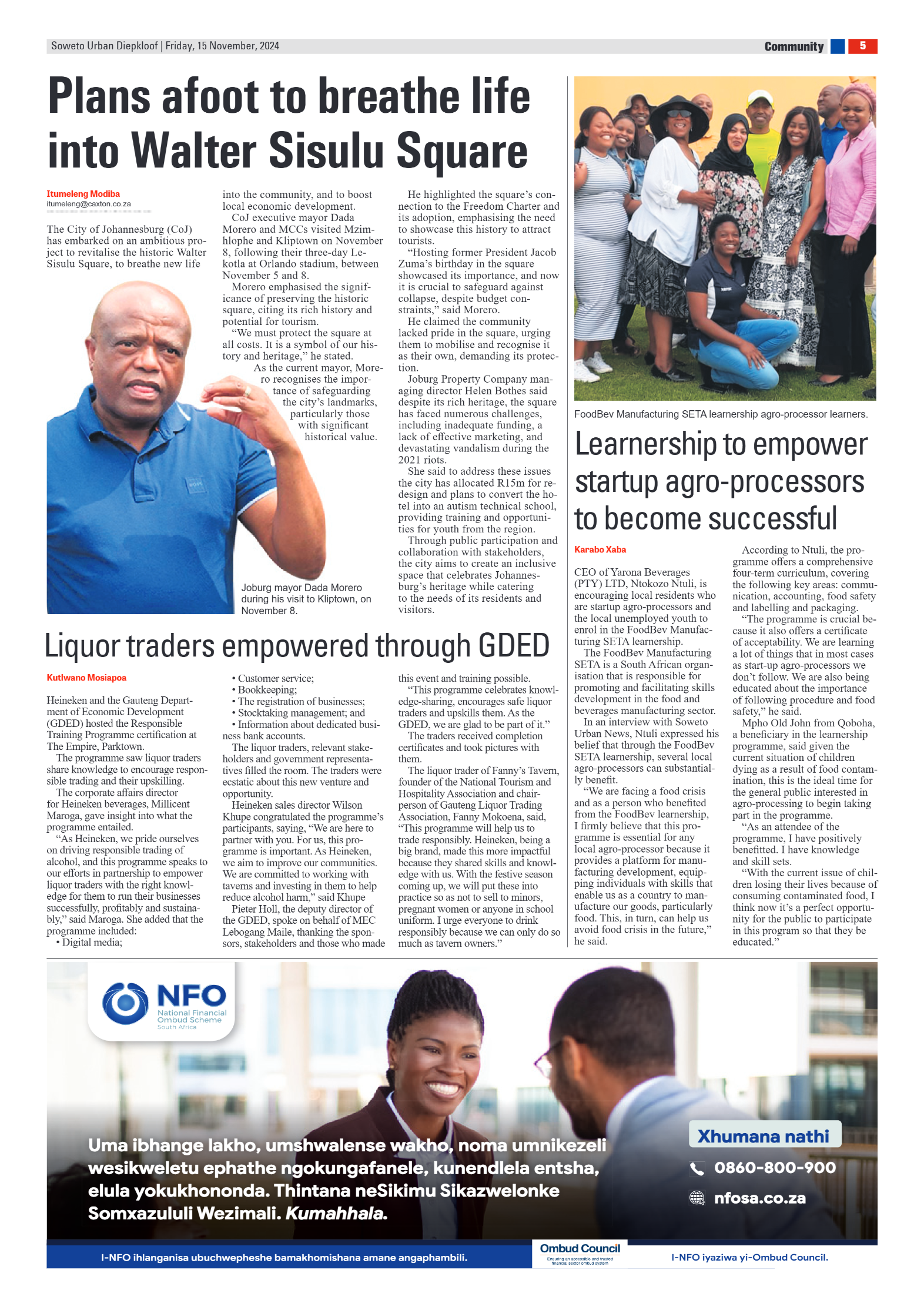 Diepkloof: 15 November 2024 page 5