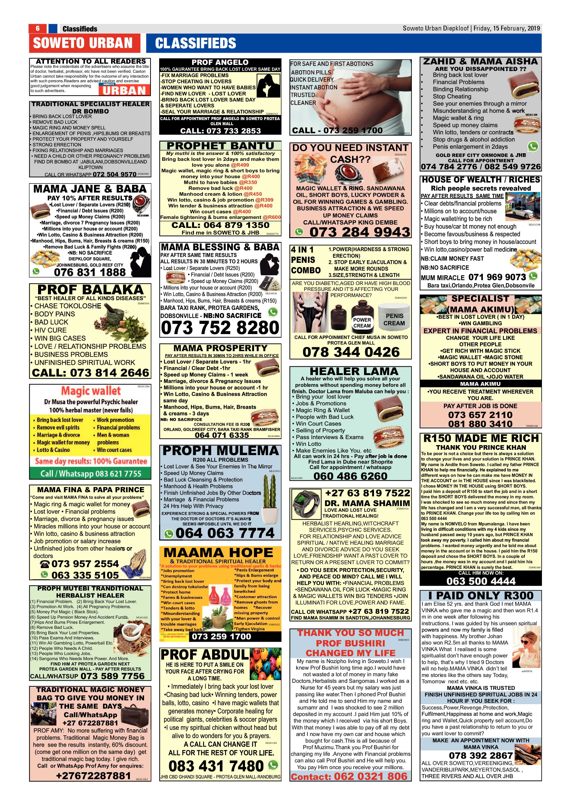 Diepkloof News – February 15, 2019 page 6