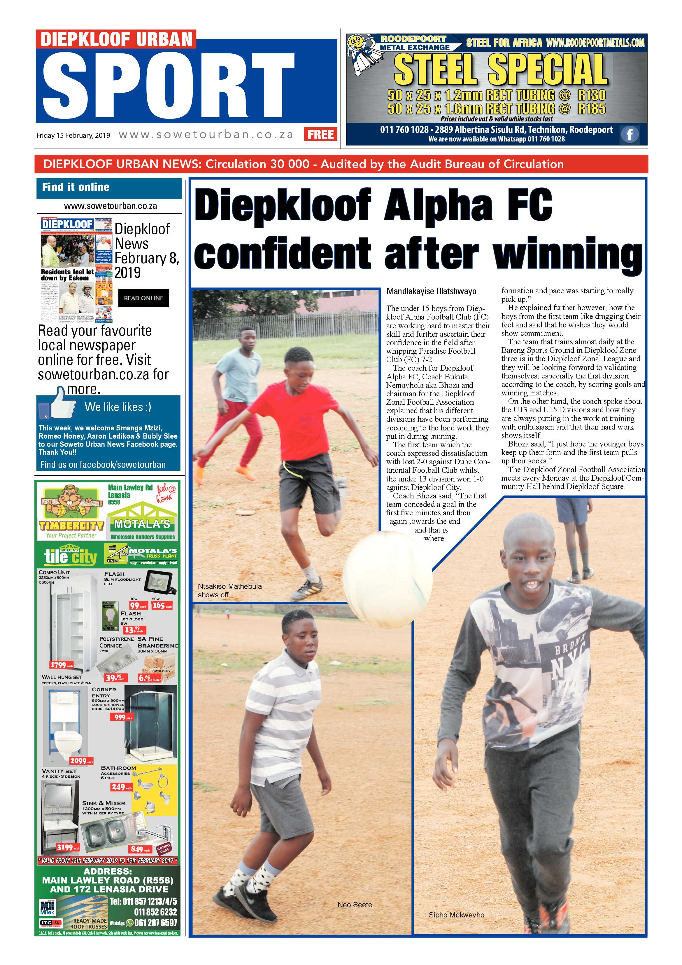 Diepkloof News – February 15, 2019 page 8